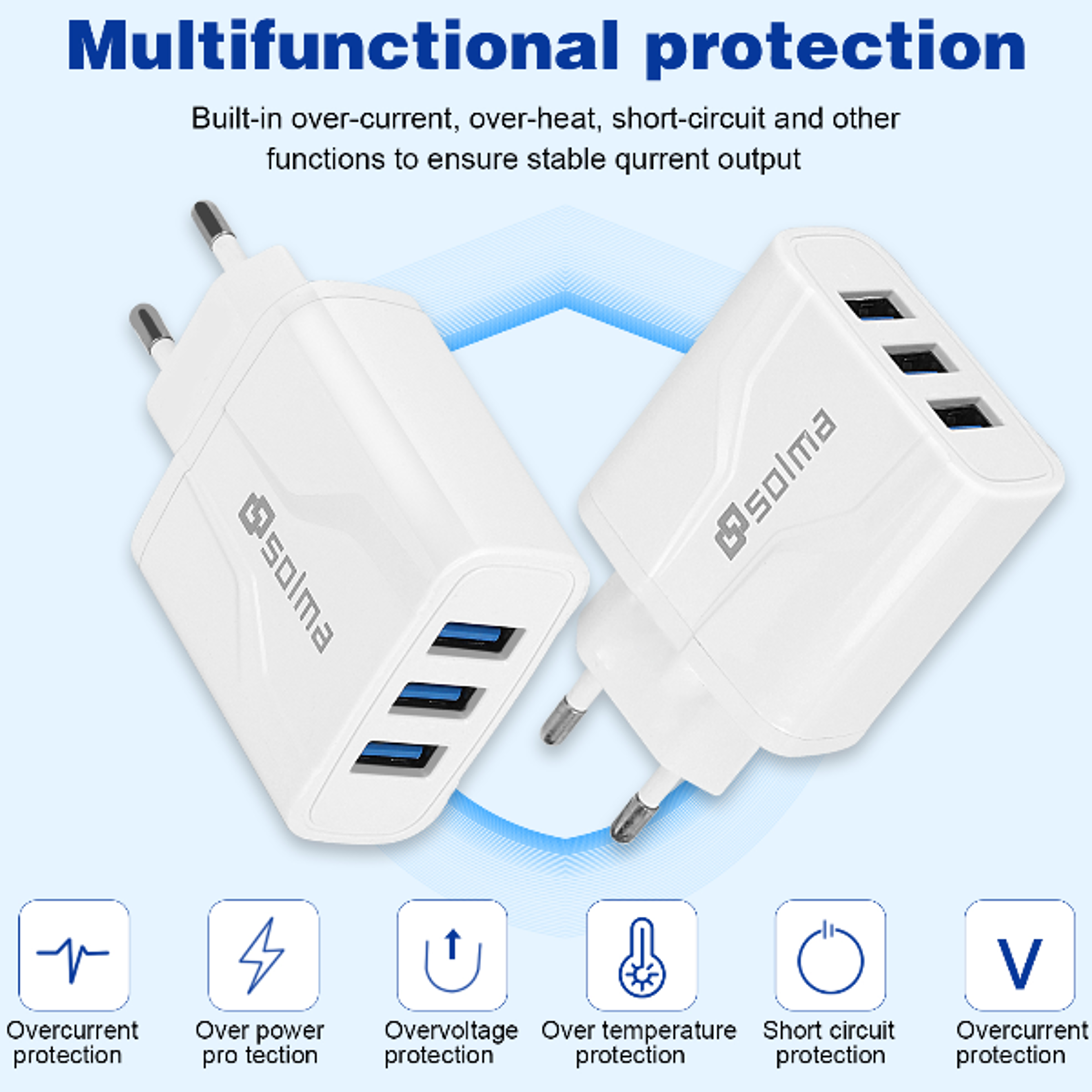 harger Charge Led Wall Charging For iPhone 13 12 Samsung Xiaomi Mobile Plug Charging Adapter