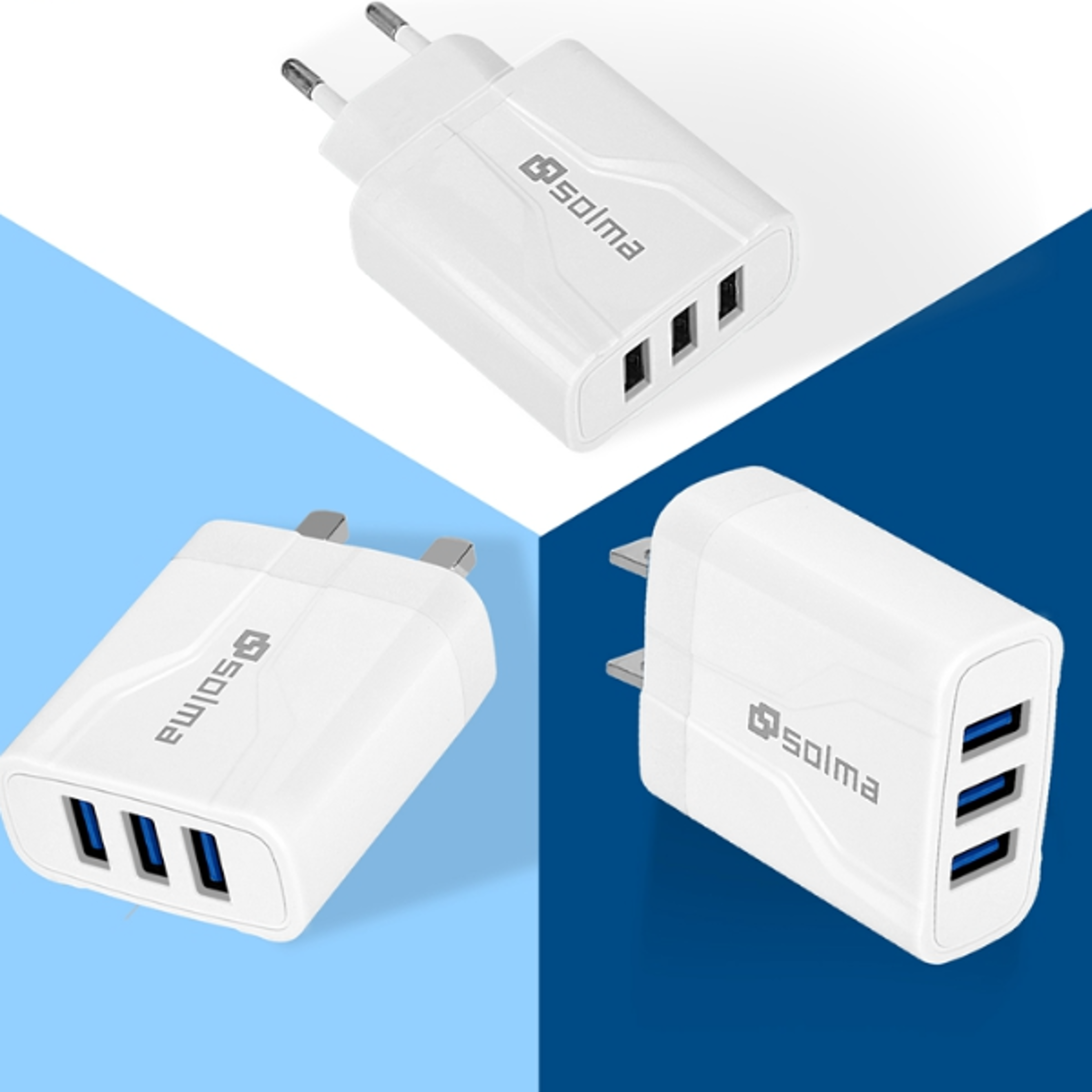 wall charging plug adapter travel charger for iphone samsung xiaomi mobile
