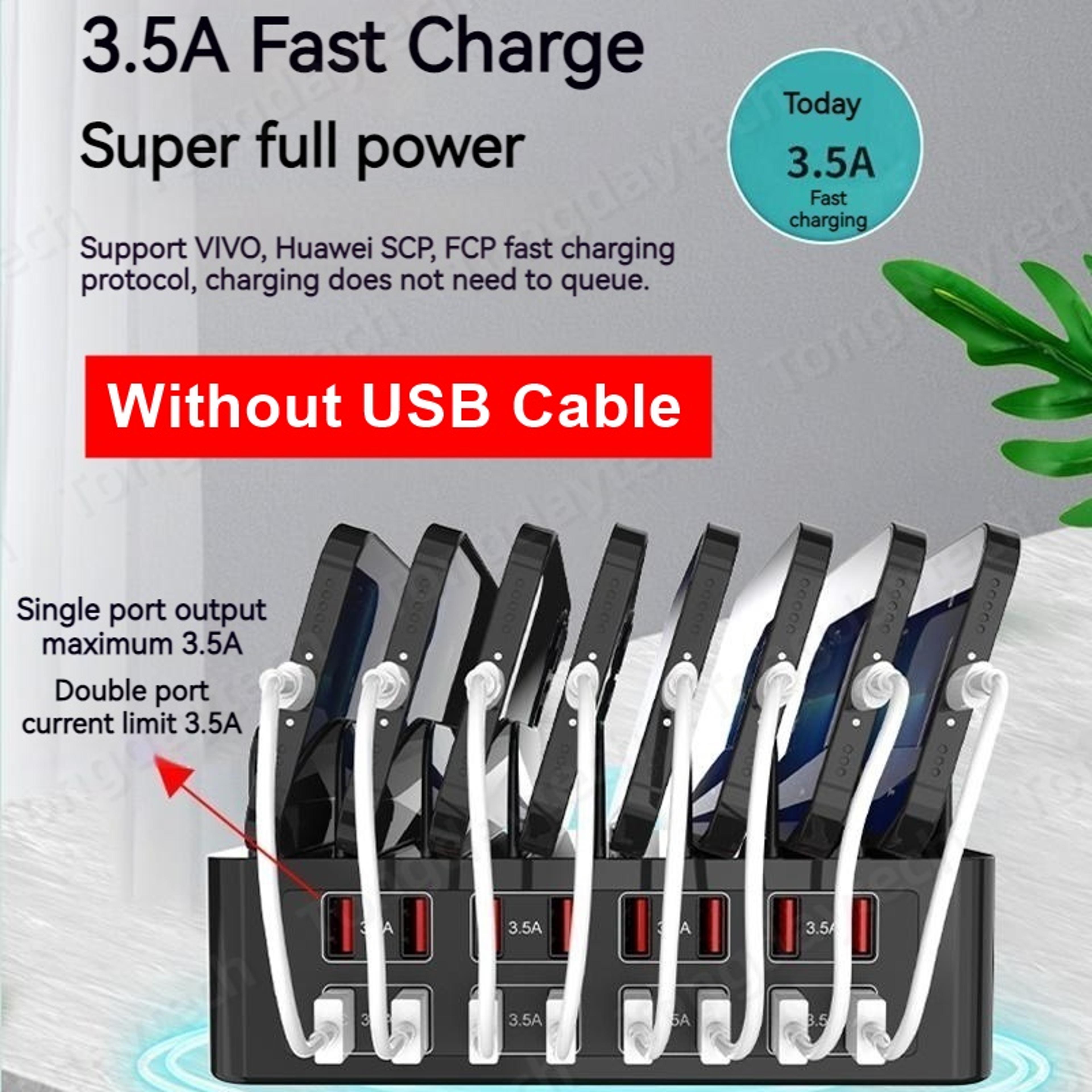 MAX Charging Station Stand Type C Fast Charger Port For Ipad Iphone Samsung Xiaomi Tablet 3