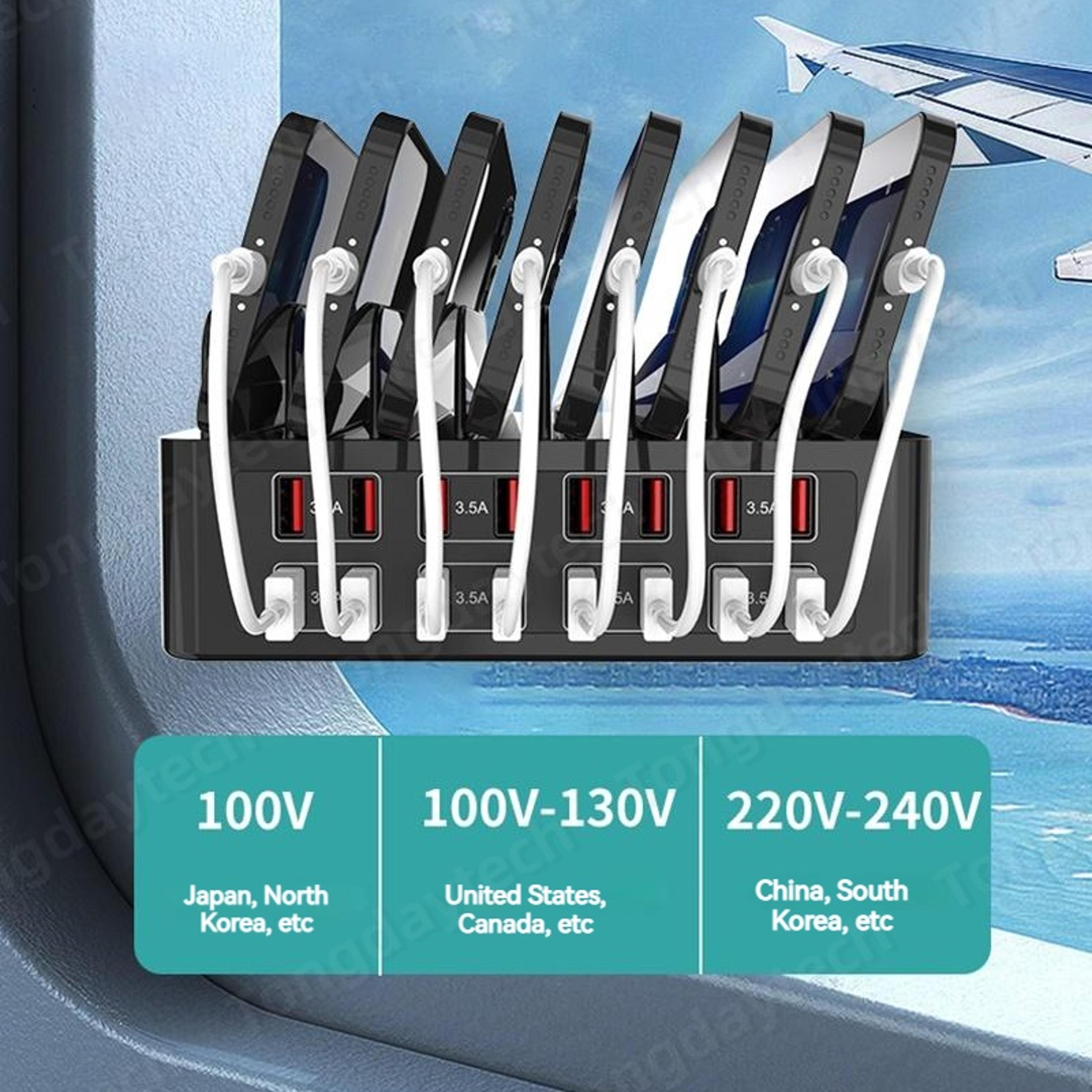 MAX Charging Station Stand Type C Fast Charger Port For Ipad Iphone Samsung Xiaomi Tablet 4