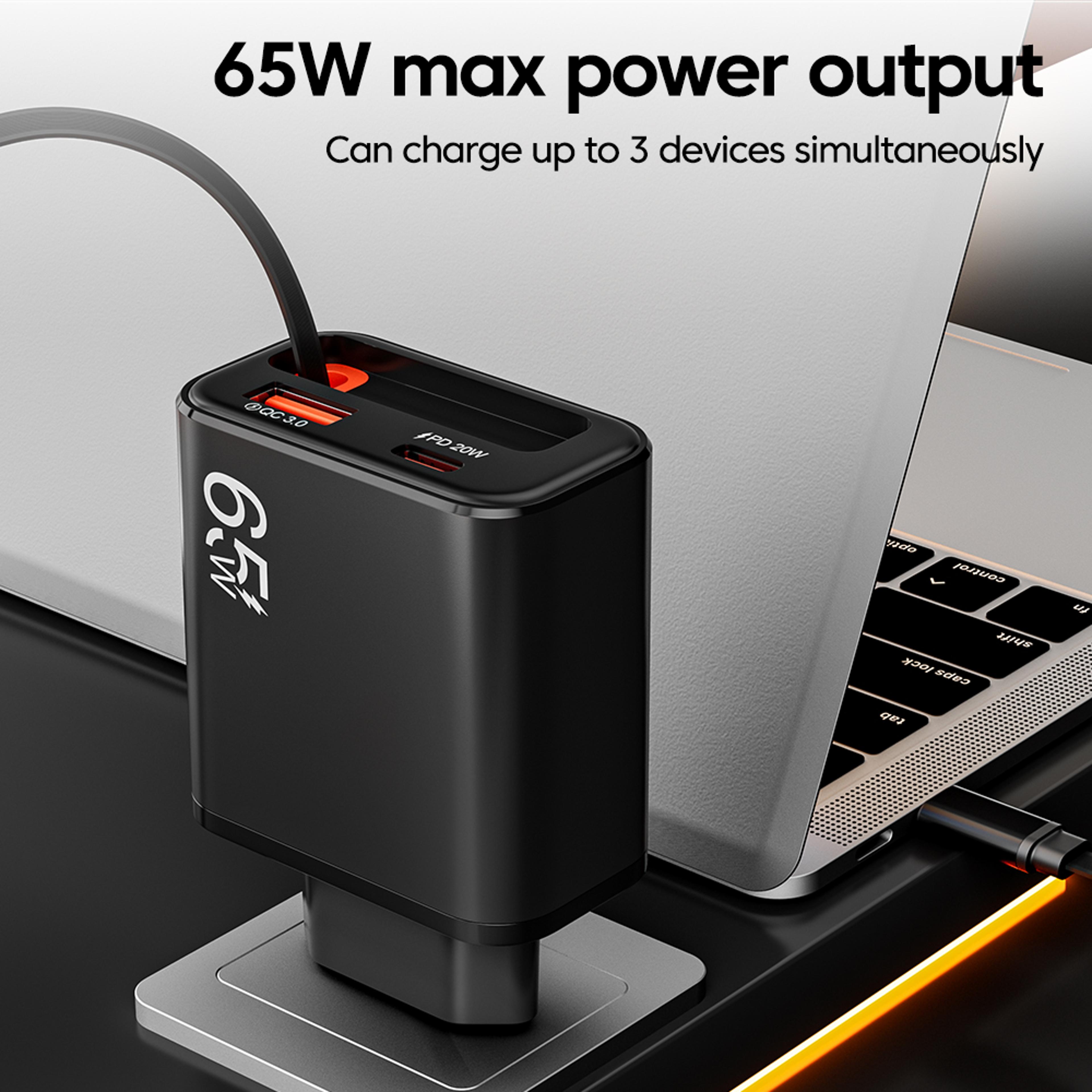 USB C Cable For Iphone Samsung USB Phone Charger With Retractable Works With POCO Xiaomi 3