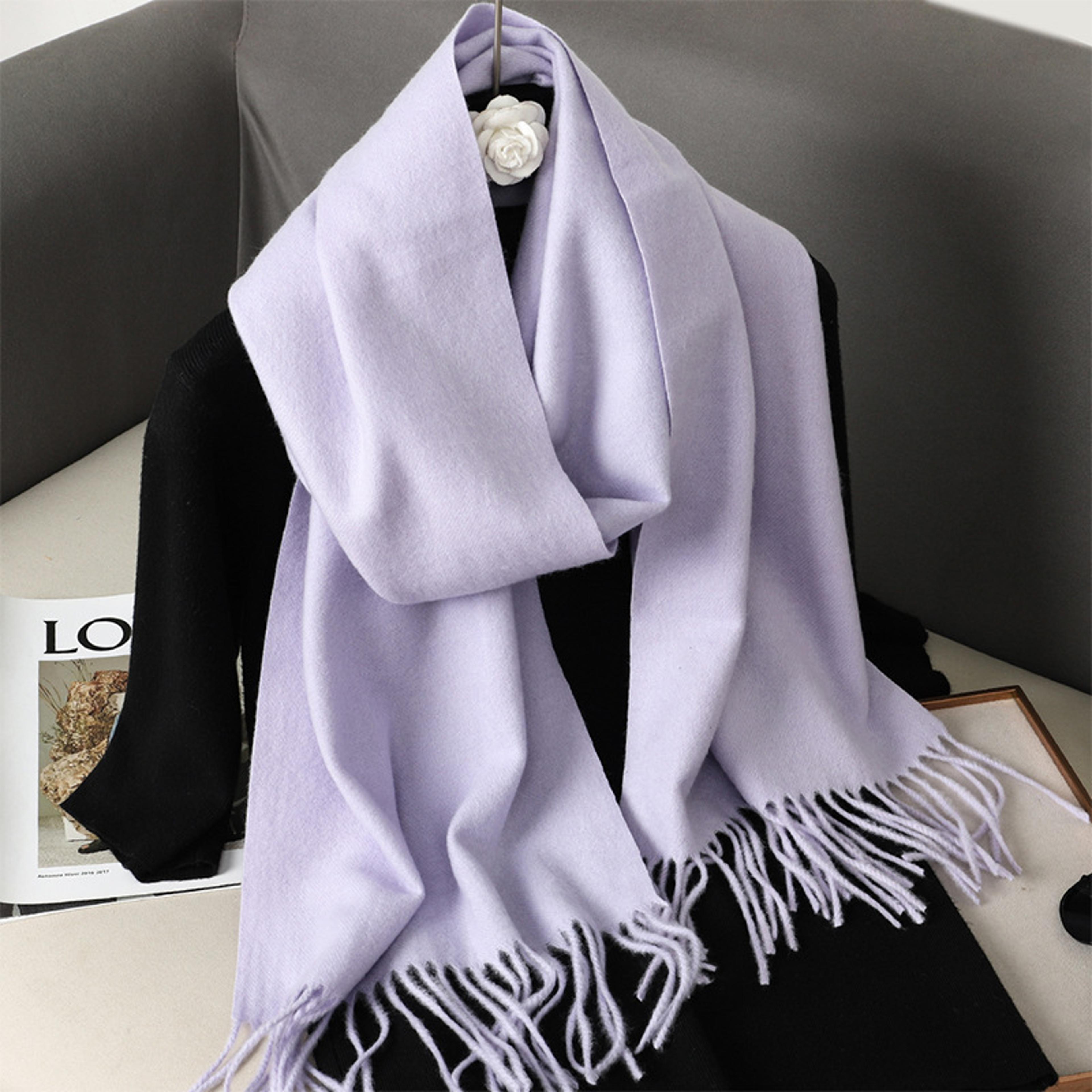 Luxury Winter Scarf Warm Thicken Cashmere Shawl Outdoor Fashion Tassels Pashmina Lady Wrap Scarves 3