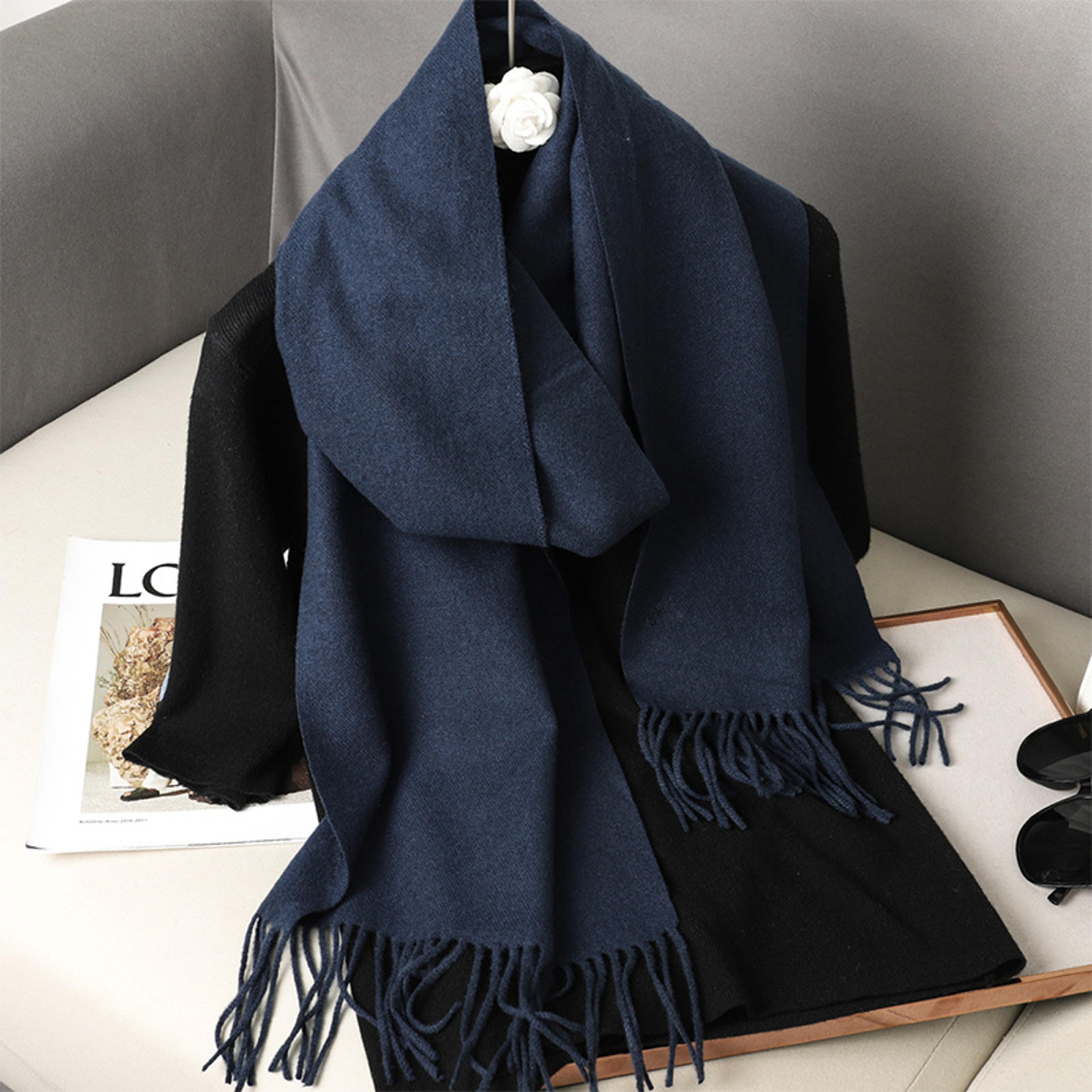Luxury Winter Scarf Warm Thicken Cashmere Shawl Outdoor Fashion Tassels Pashmina Lady Wrap Scarves 10