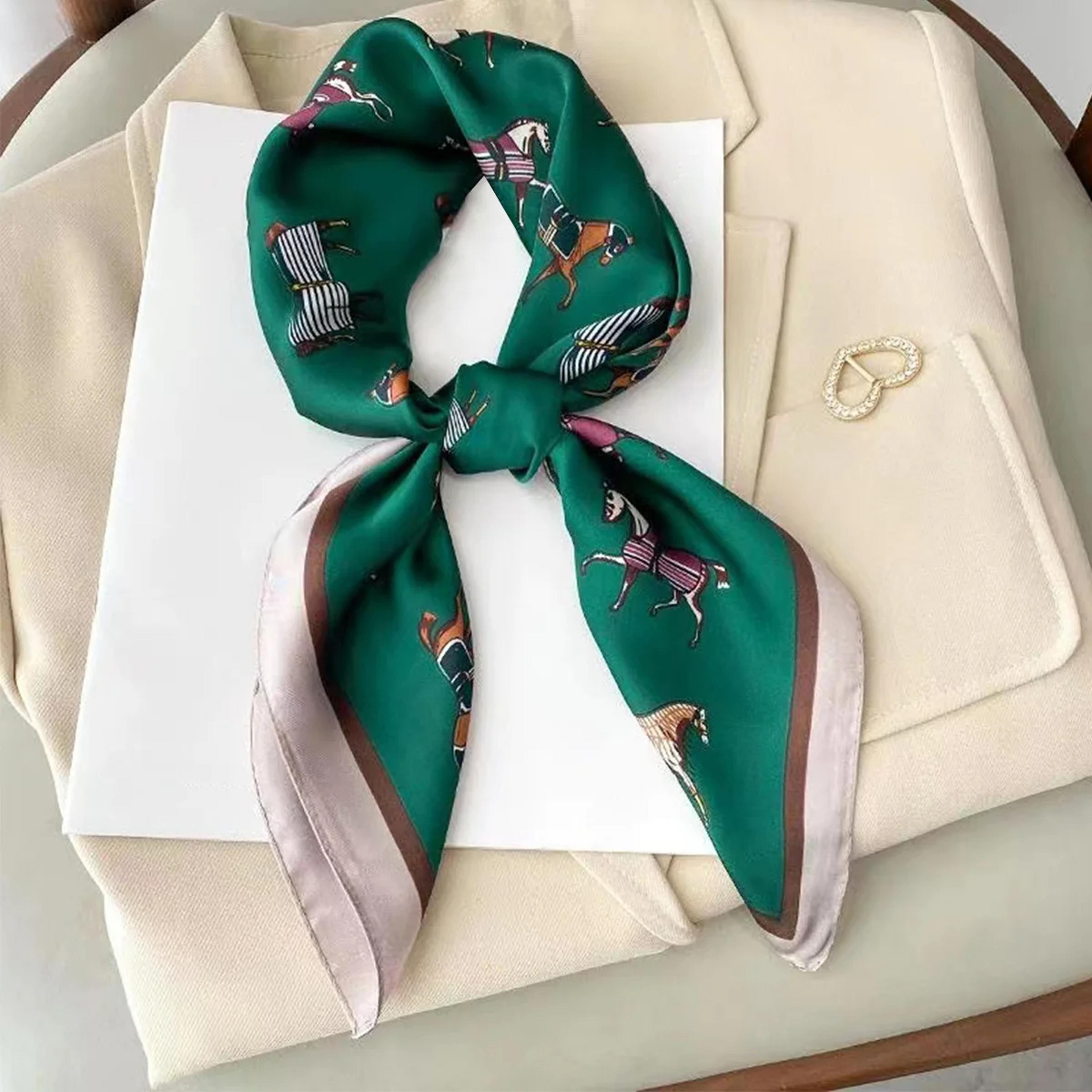 Style All Seasons Scarf Simple Chic Faux Silk Shawl Large Square Decorative Wrap 13