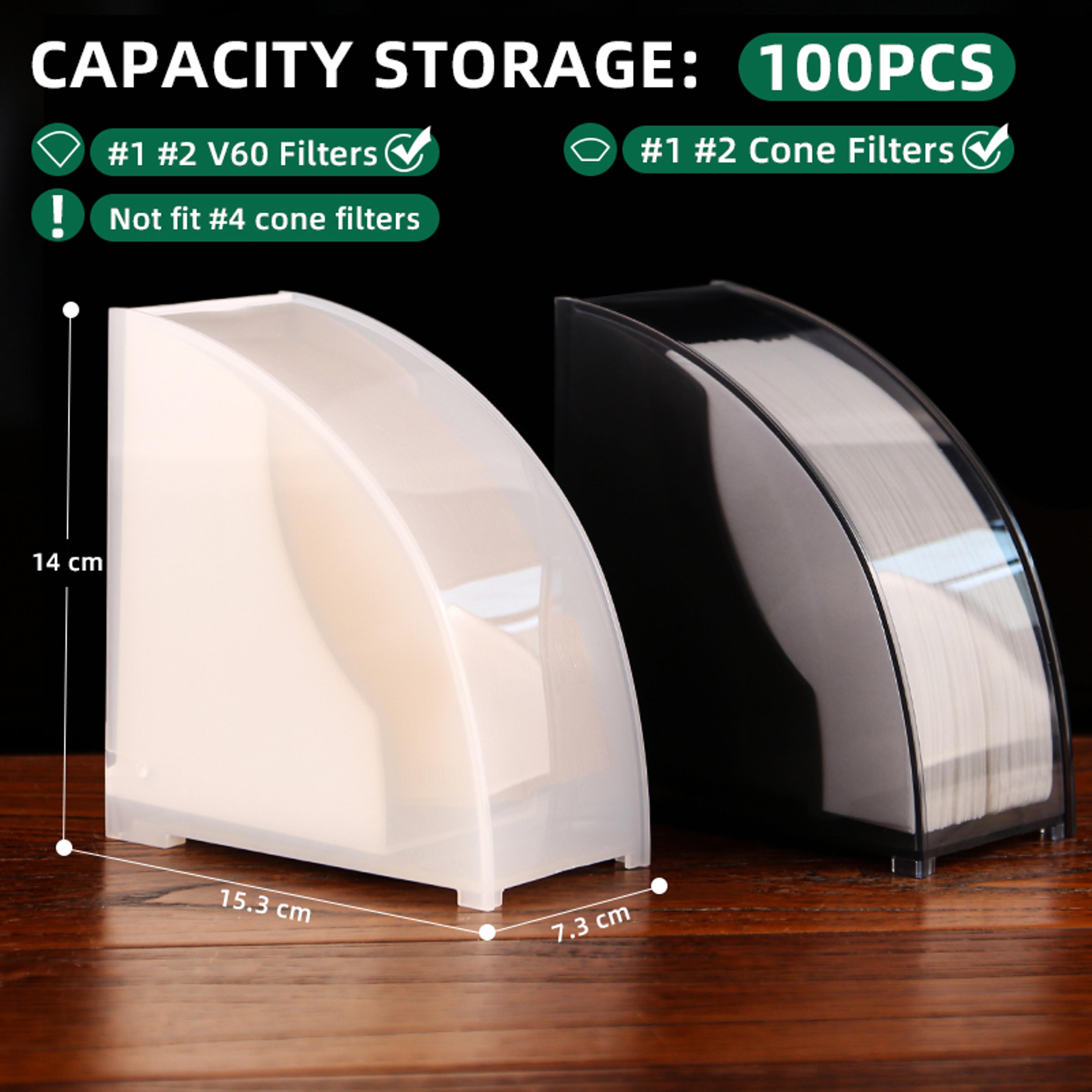 Dustproof Coffee Filter Paper Box Storage Rack For Bar Use 0