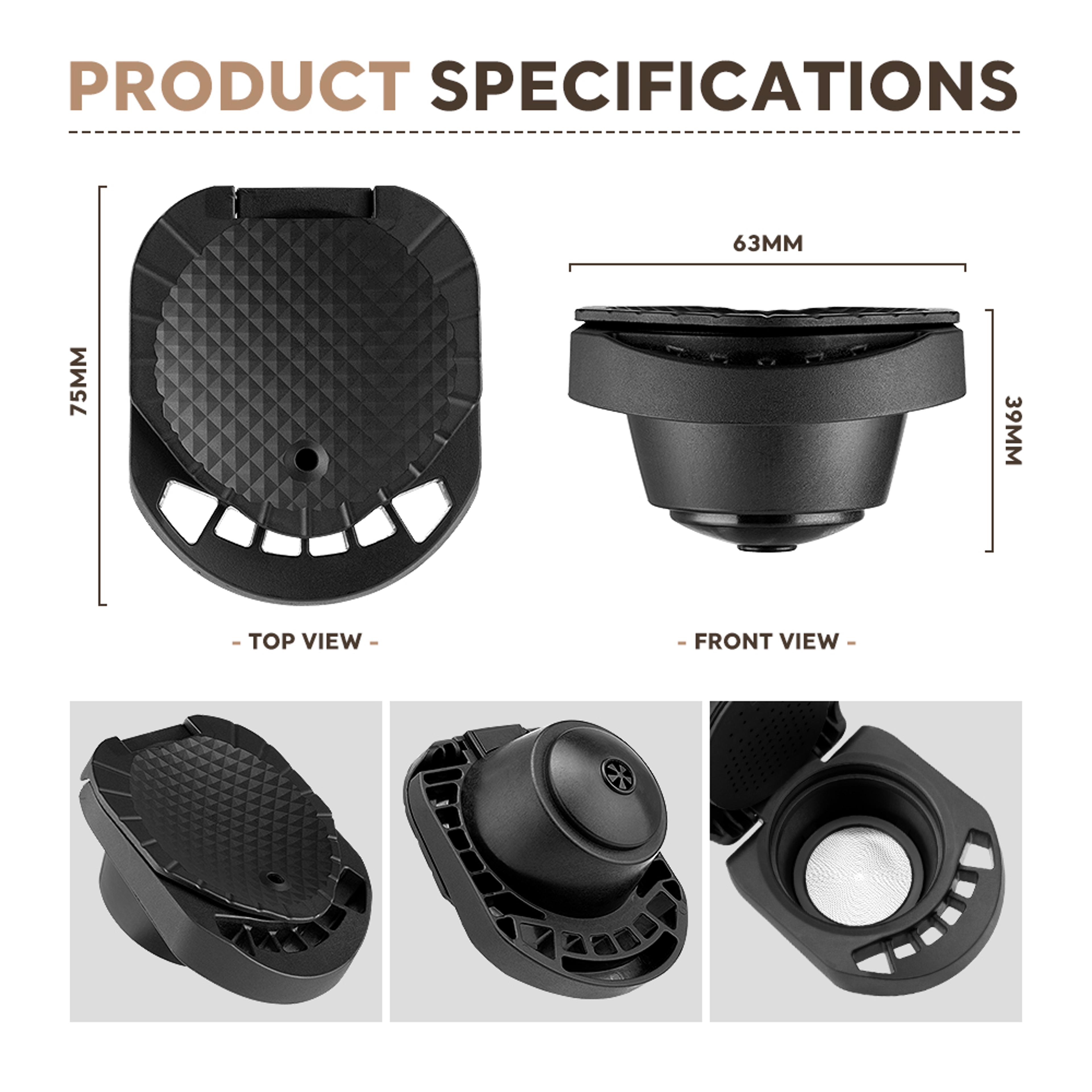 Reusable Coffee Capsule Adapter For Dolce Gusto Compatible With Genio S Piccolo XS Machine 5