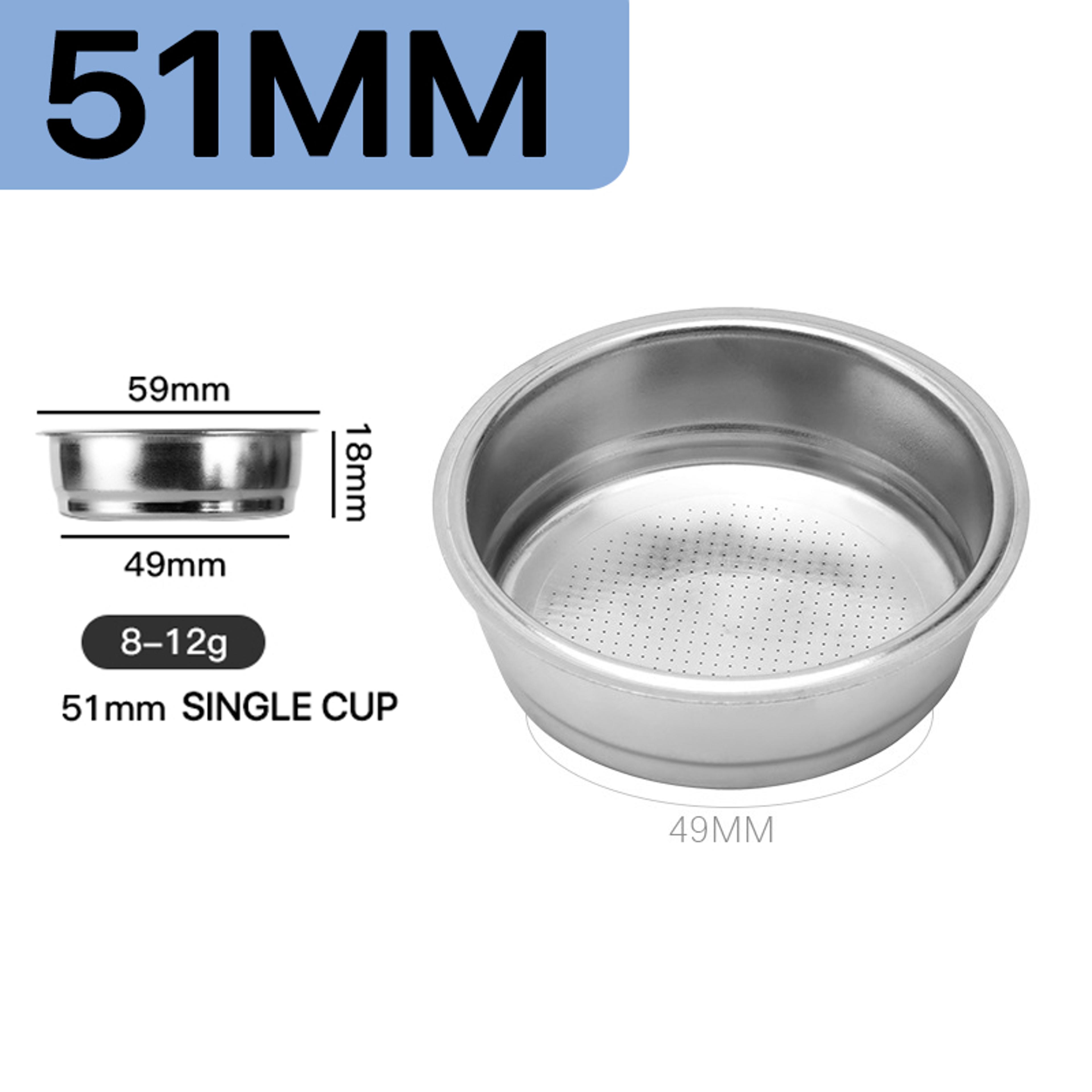 Universal Coffee Powder Bowl Stainless Steel Coffee Filter Basket Bottomless Coffee Bowl With Handl 7