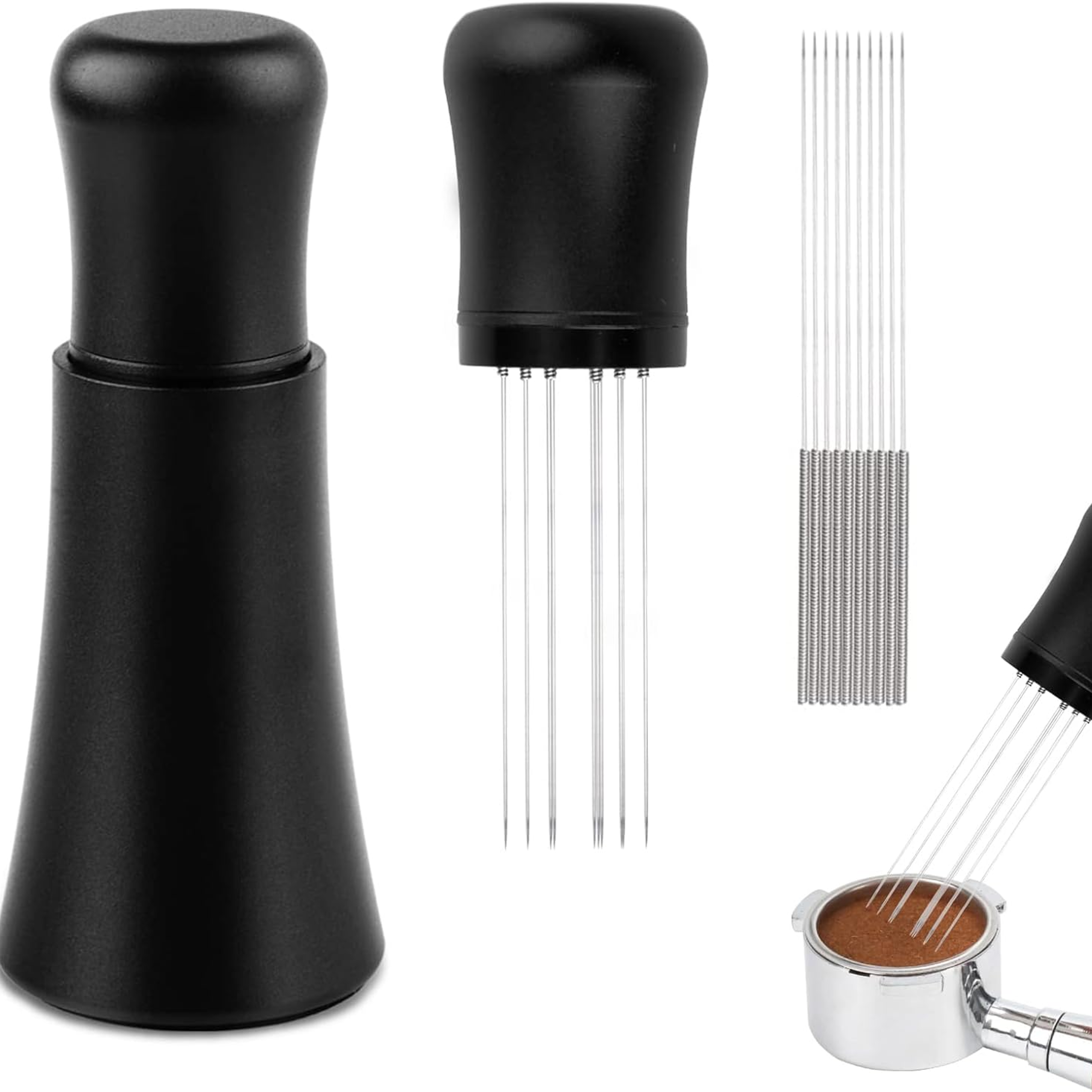 Wood Handle Coffee Stirring Tool Powder Stirrer Barista Leveler WDT Distributor Accessories 0