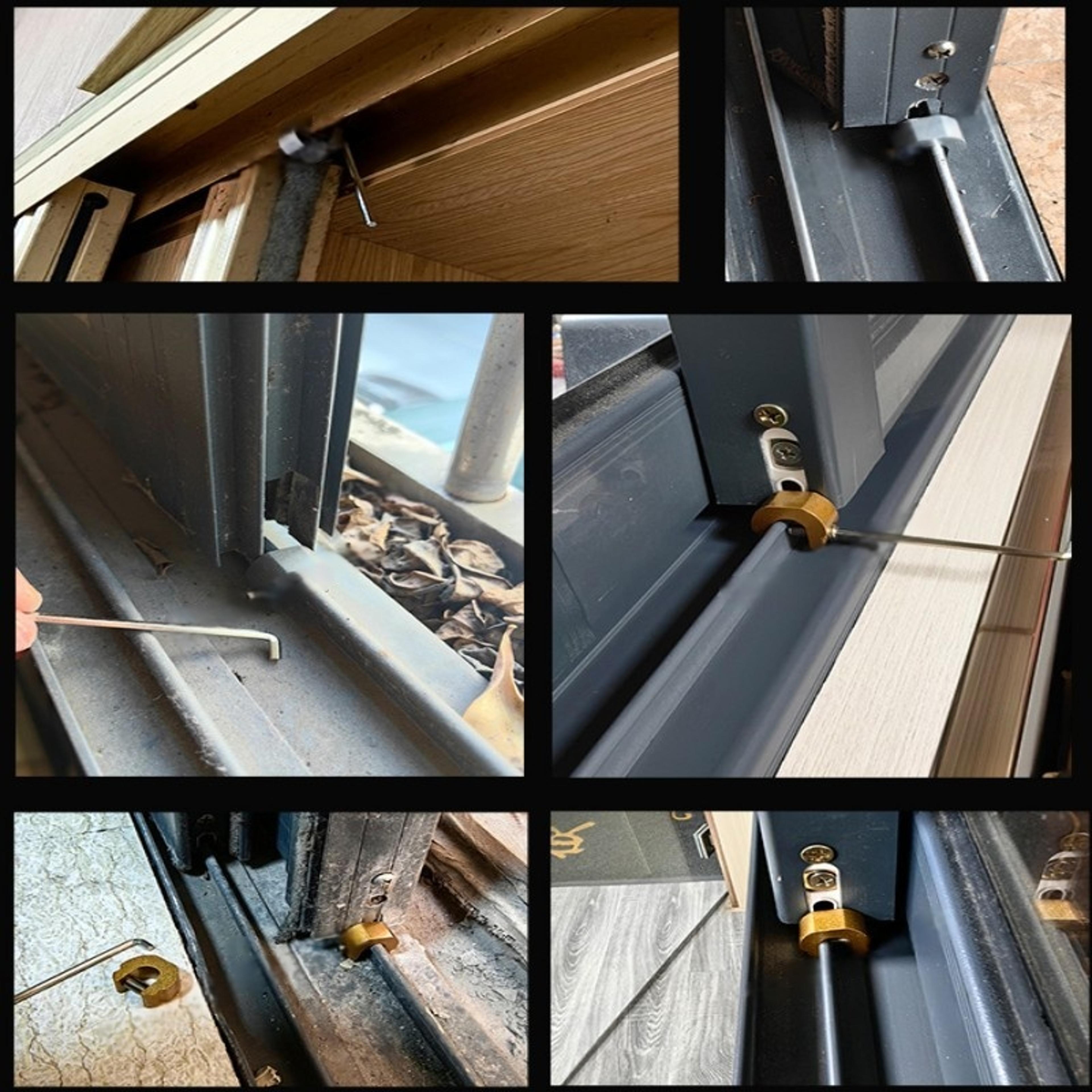Sliding Door Window Limiter Antitheft Window Lock Stopper Sliding Sash Stopper Child Safety Locks 5