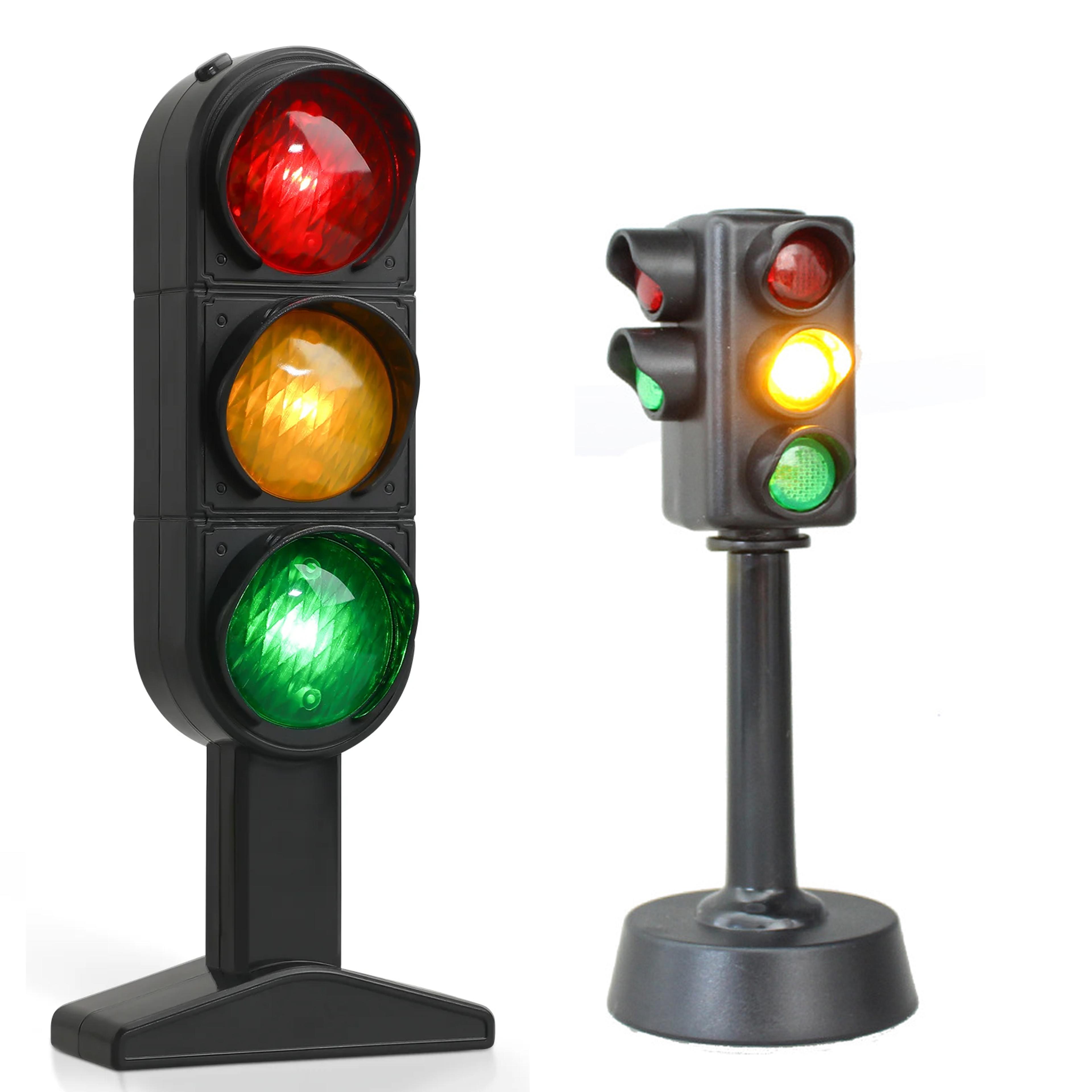 simulation road light safety traffic lamp, light signs toy traffic light lamp base, home transportation ornaments
