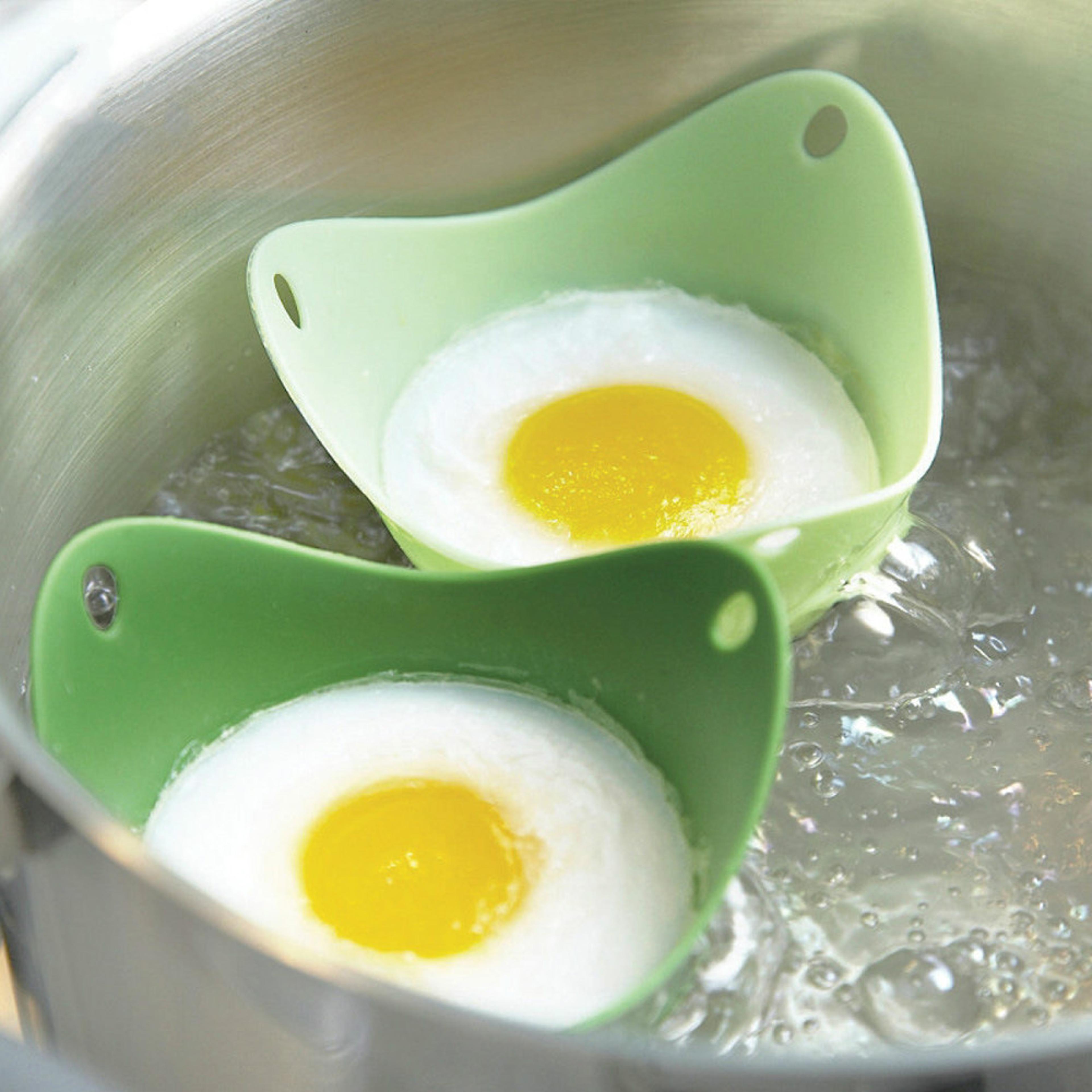 Silicone Egg Poacher Poaching Pods NonStick Mould Kitchen Cooking Tool 0