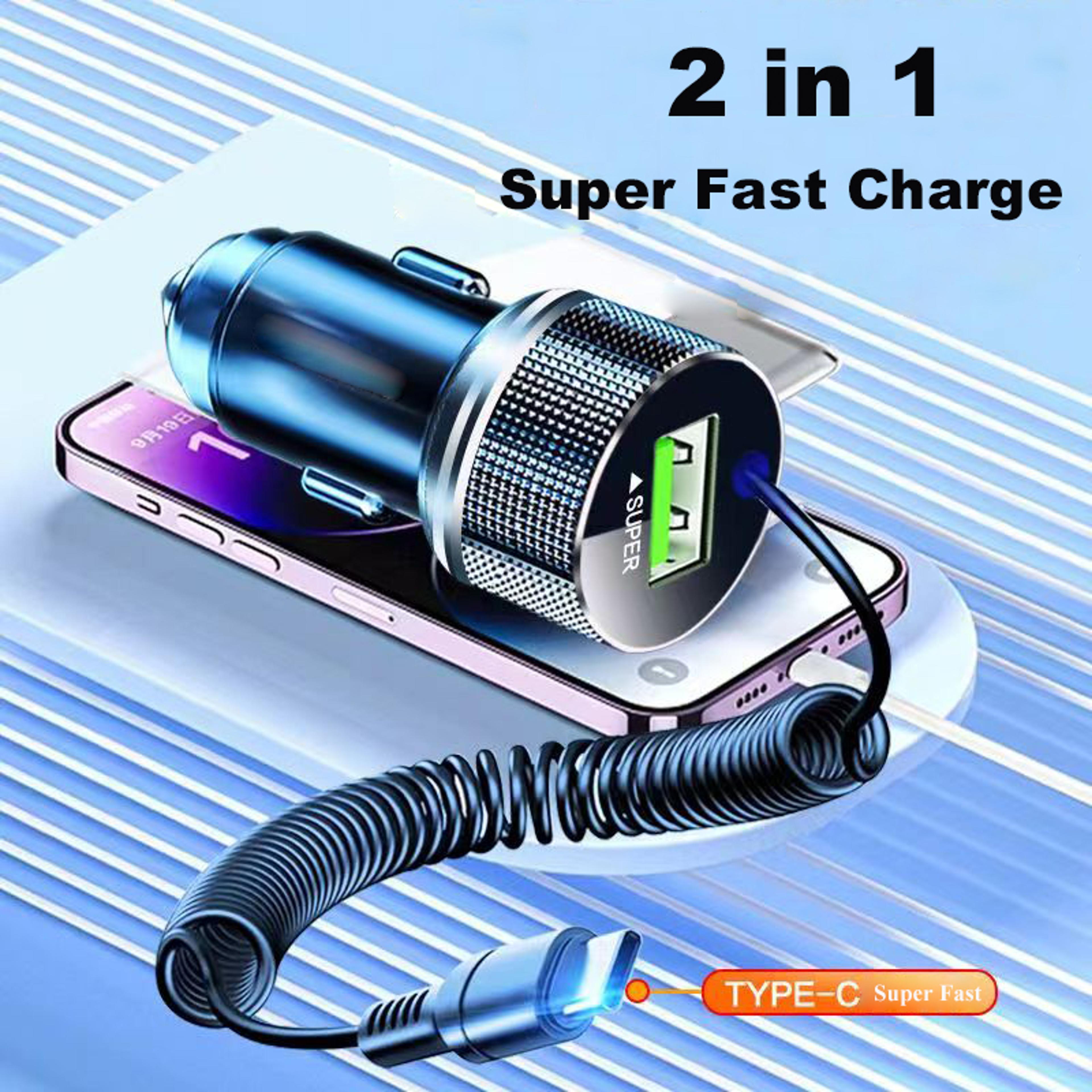 Super Fast Charging Vehicle Adapter For IPhone Samsung Huawei Quick USB Car Charger Travel Ready De 2