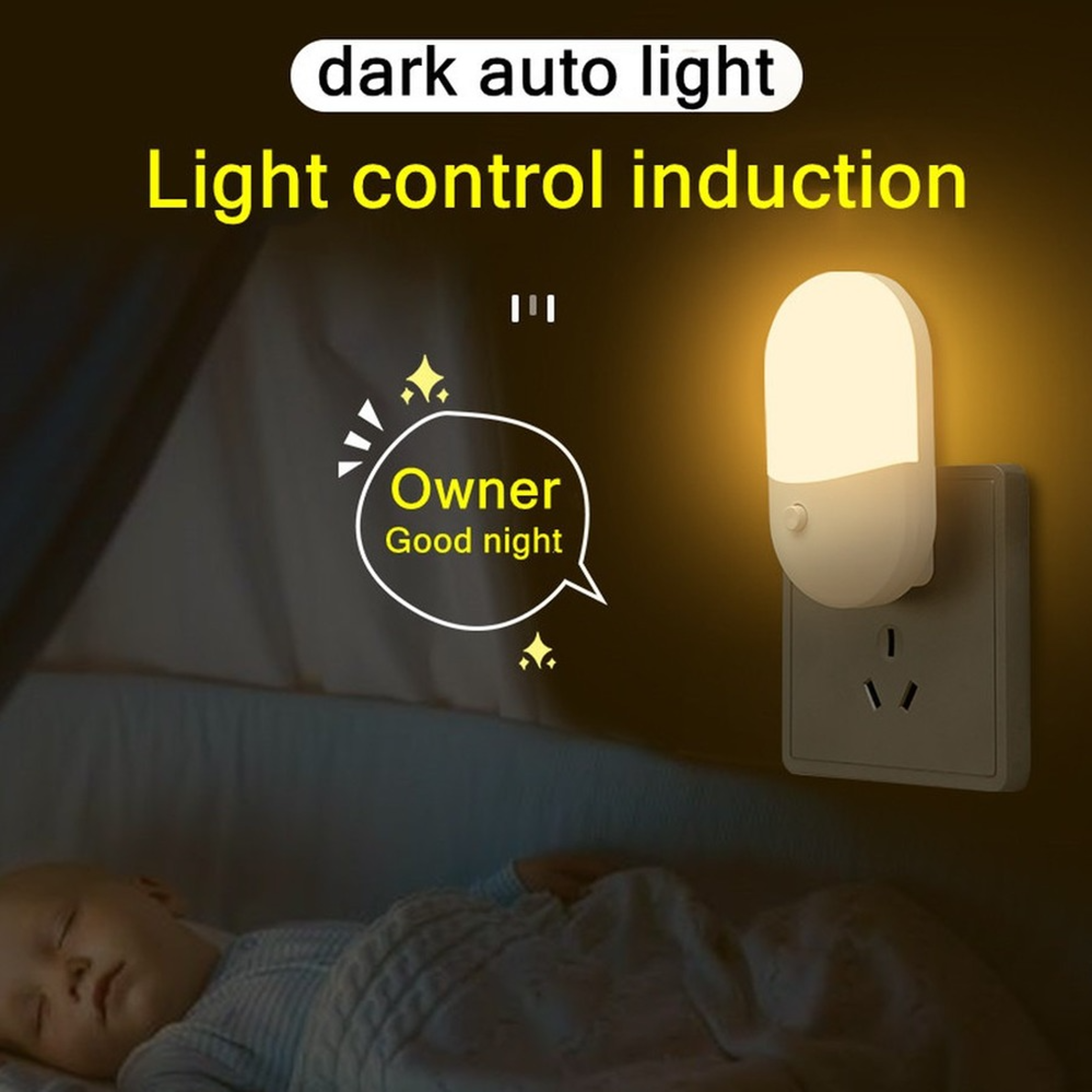 Night Light For Bedroom Cute LED Lamp For Kids Corridor WC Nightlight LED Table Lamp Gift 2
