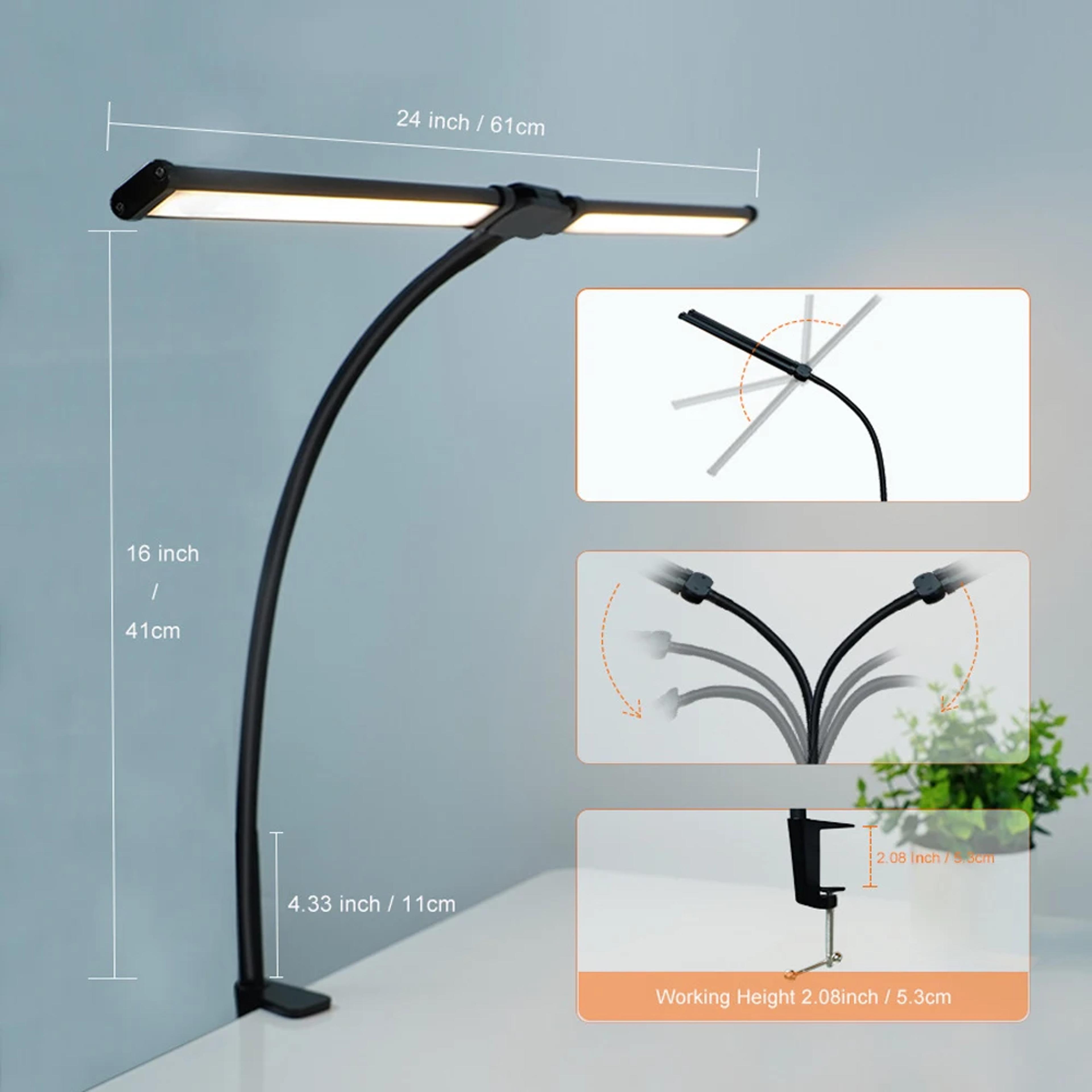 Flexible LED Architect Table Light Monito Desk Lamp With Level Dimming And Color Mode For Home And  1
