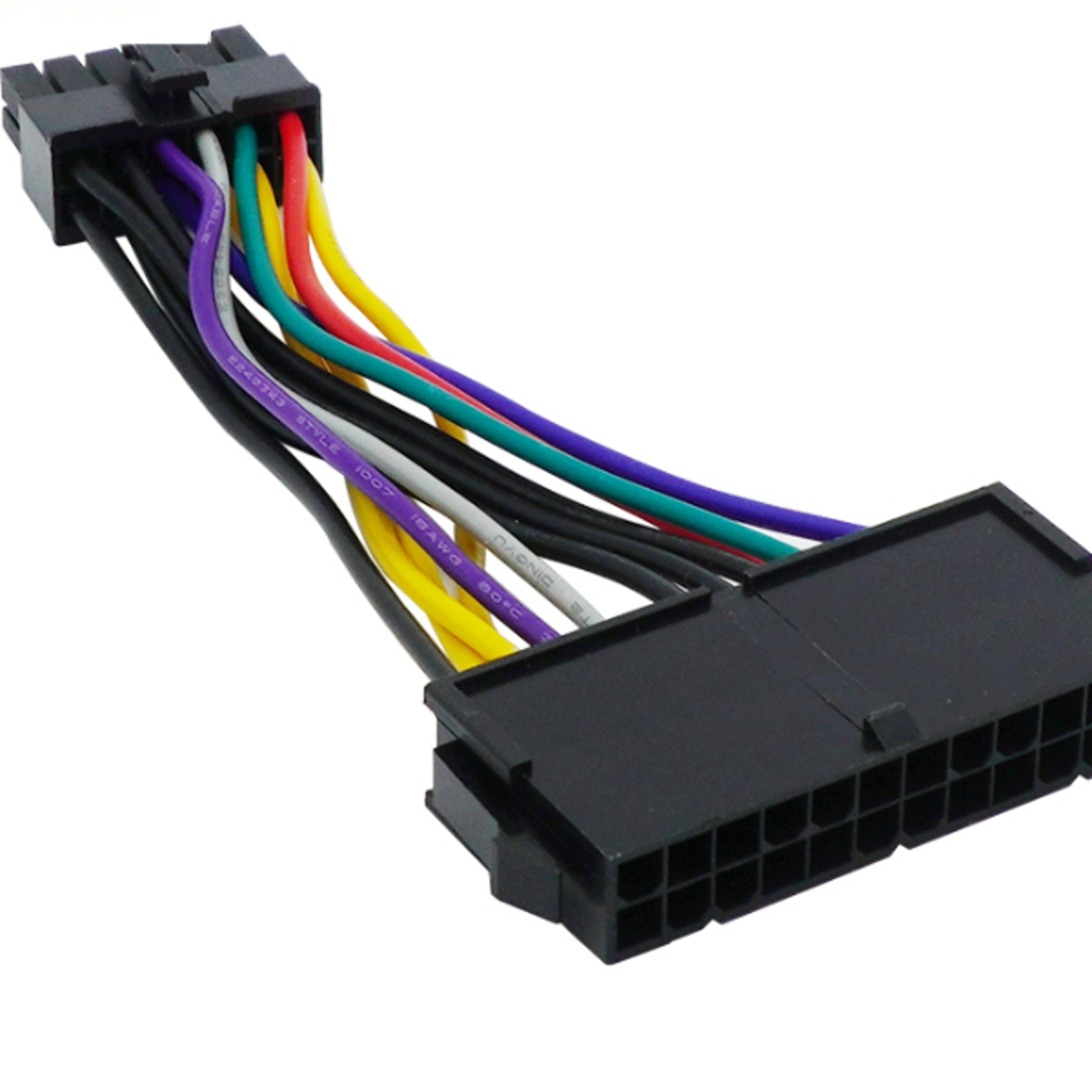 lot 14cm 24Pin To 12Pin Power Cable ATX 24Pin Female To 12Pin Male PSU Converter Adapter For
