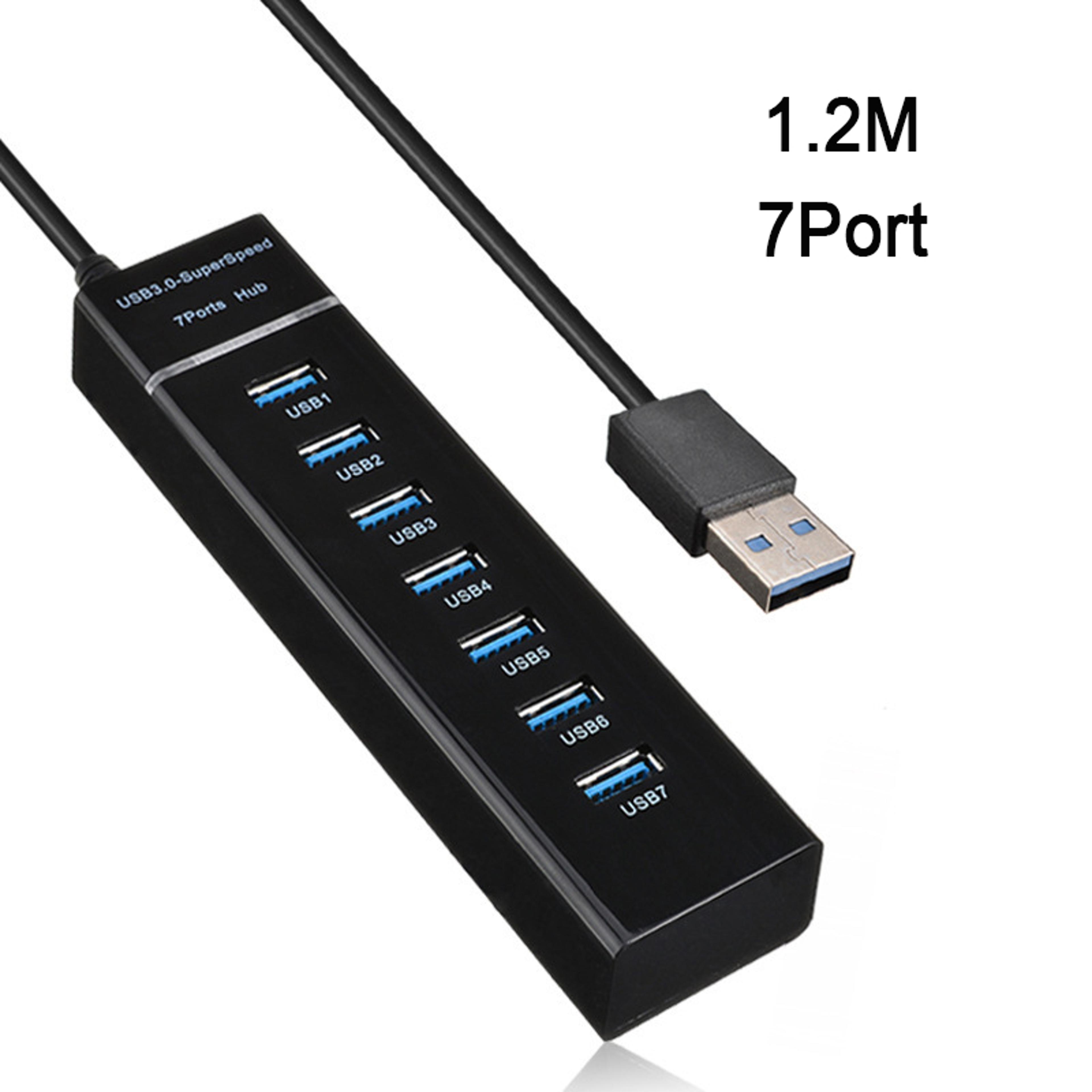 PC Laptop Docking Station Adapter USB Splitter For Macbook And PC 6