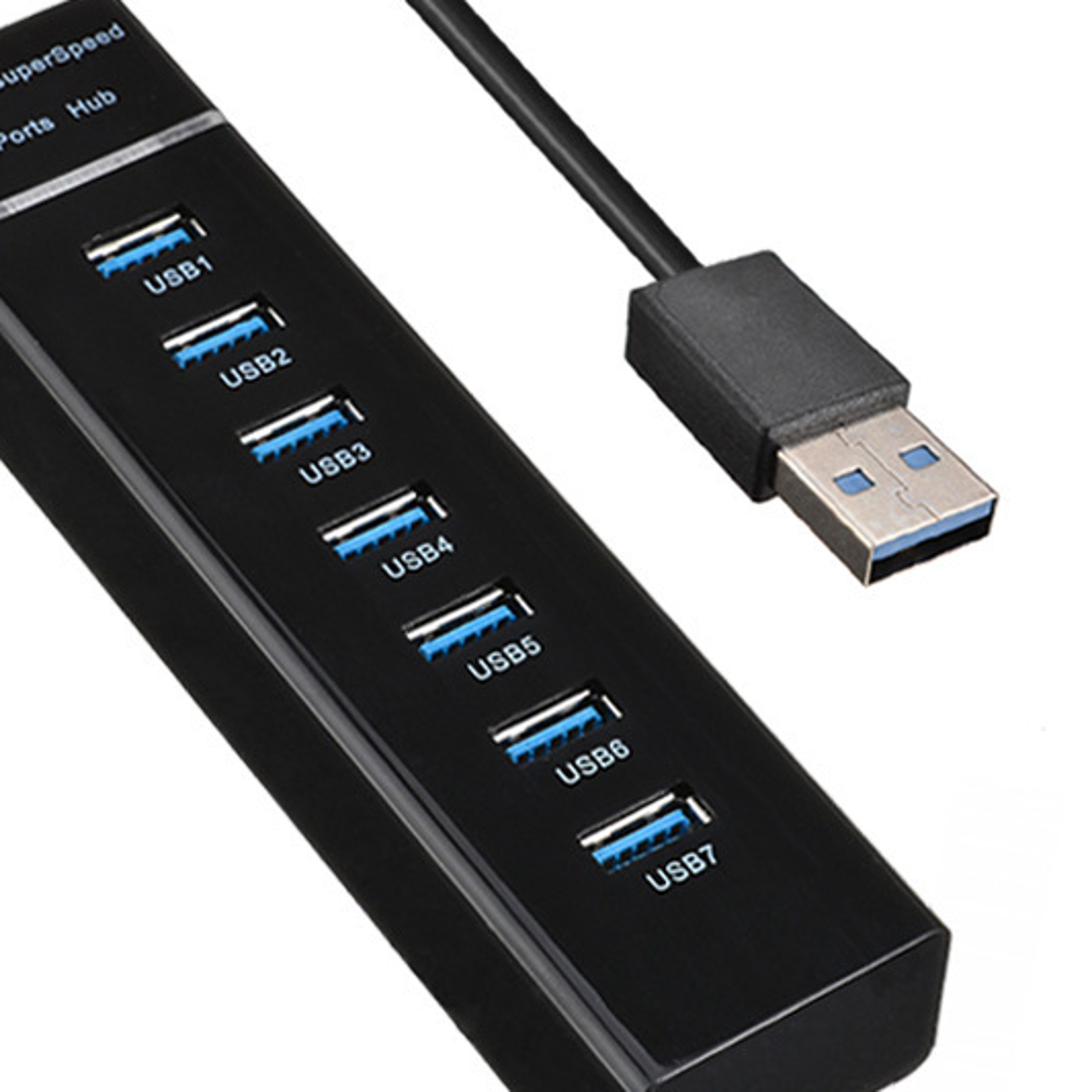 USB 30 5Gbps High Speed USB Hub 4 7 Port USB Splitter Multiport For PC Computer Docking Station Ada
