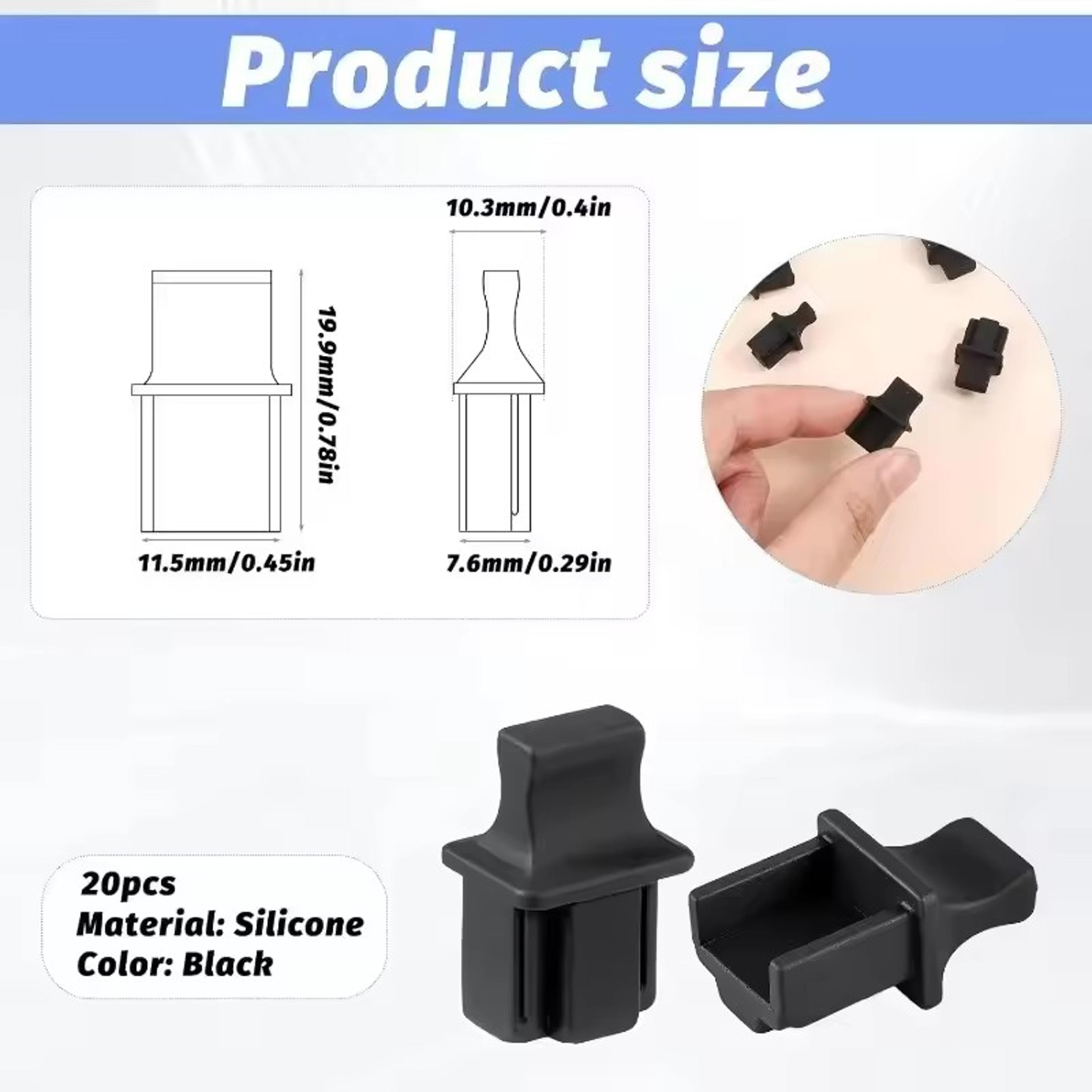 Ethernet LAN Port Protectors Silicone Dustplugs For Router Hub And Computer Ports 1