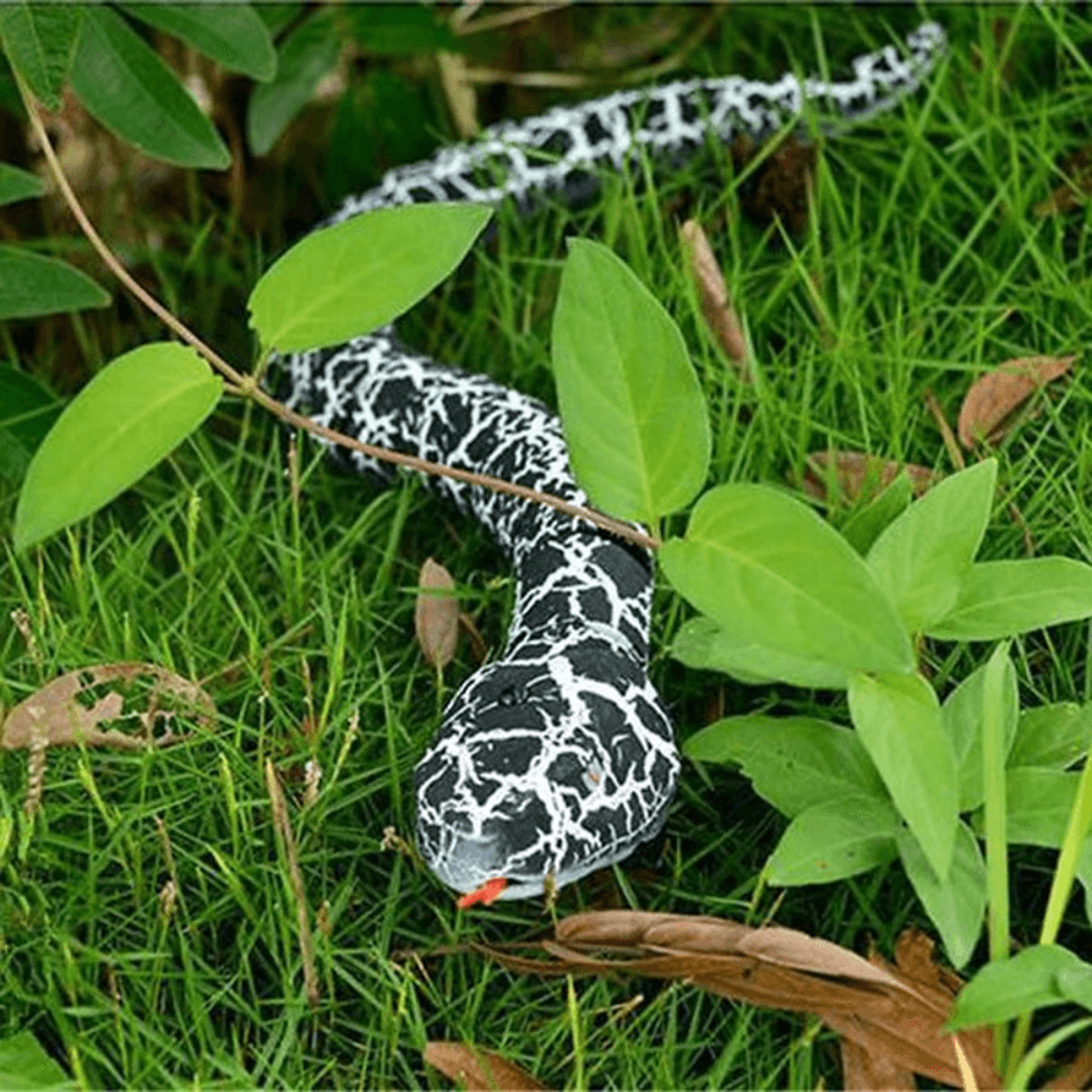 Lifelike RC snake toy with tongue flicking action