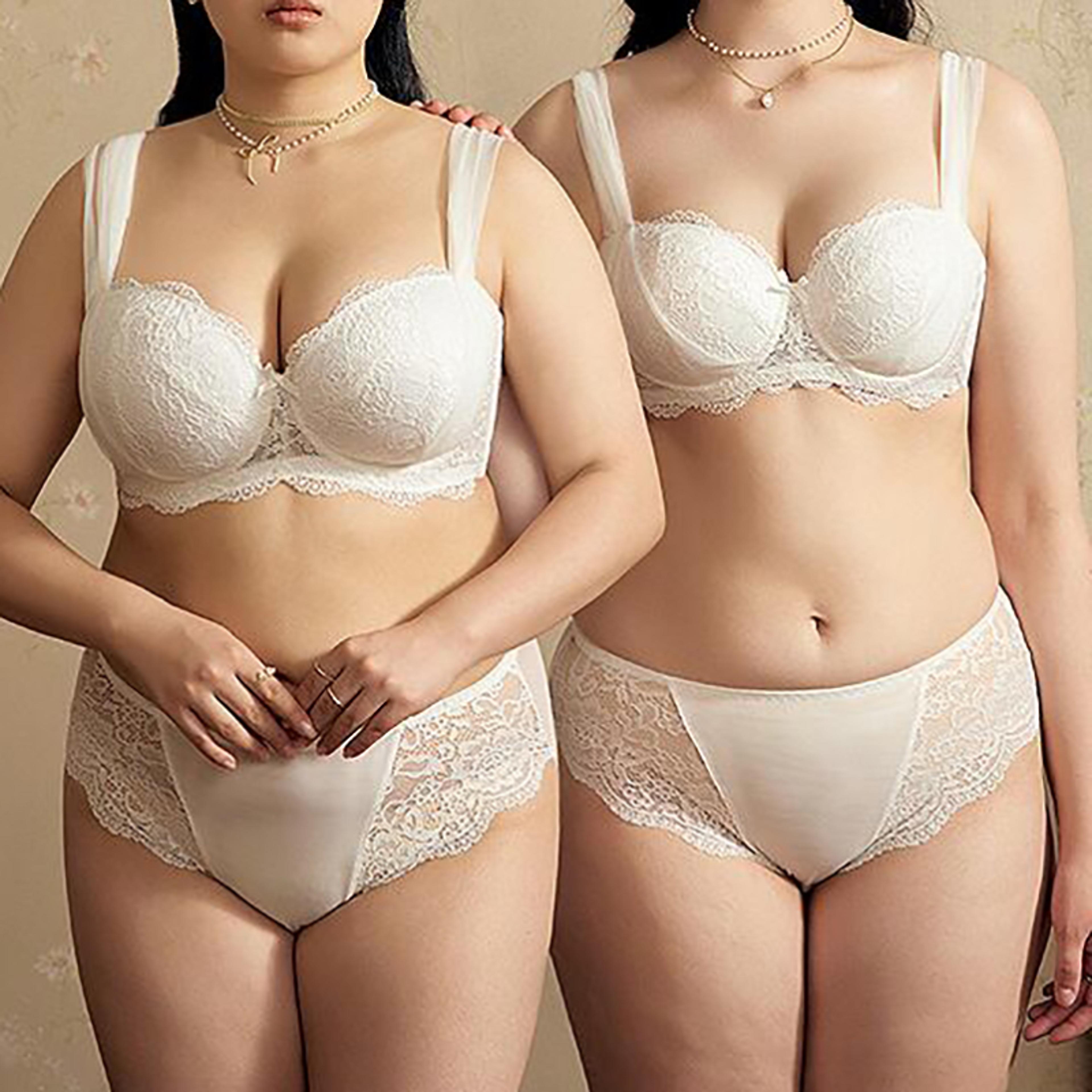 French Lace Pushup Bra Big Chest Support Large Size AntiSagging Lingerie For Women 3