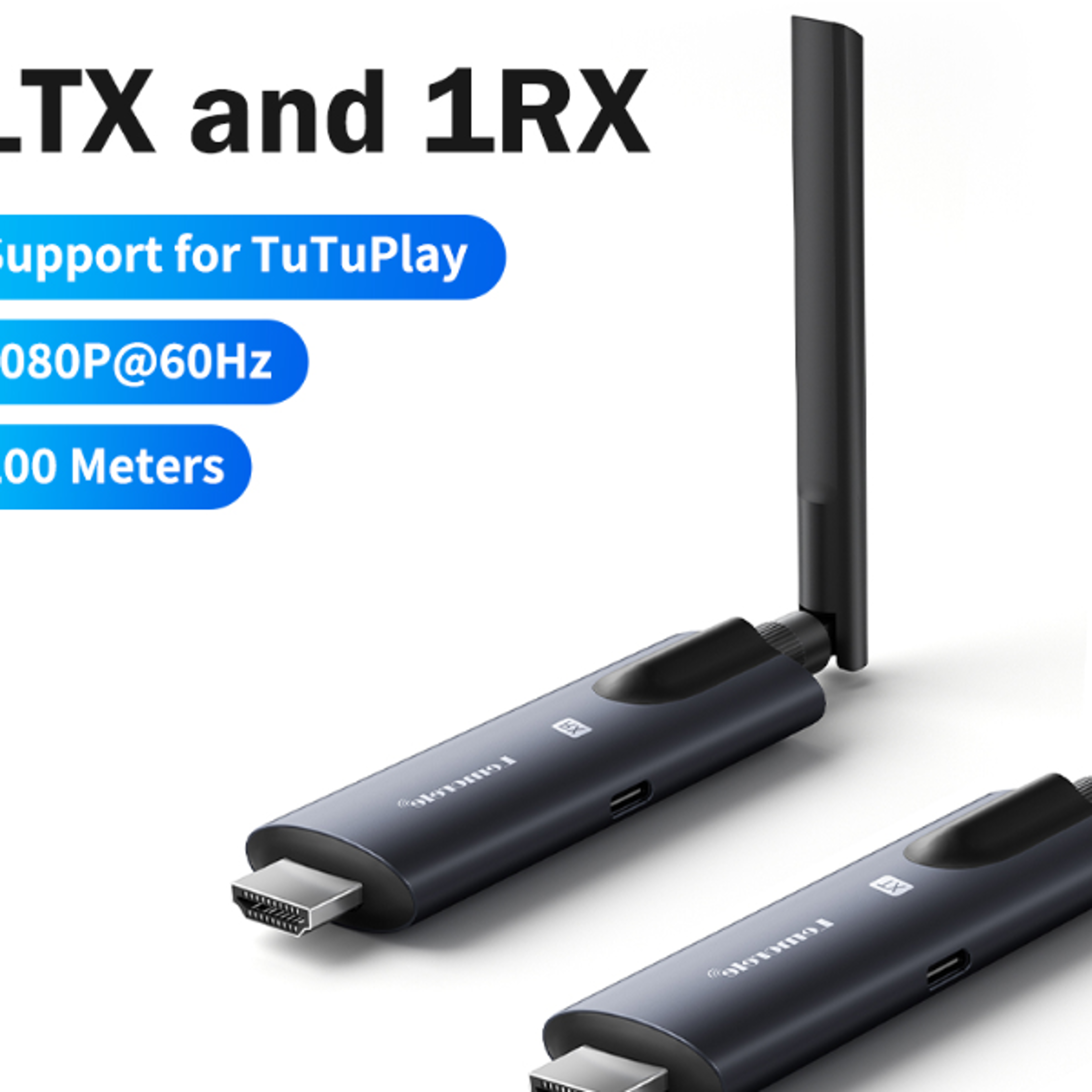Audio Transmitter for Laptop TV Projector Monitor Transmitter Receiver Meeting Screen Sharing