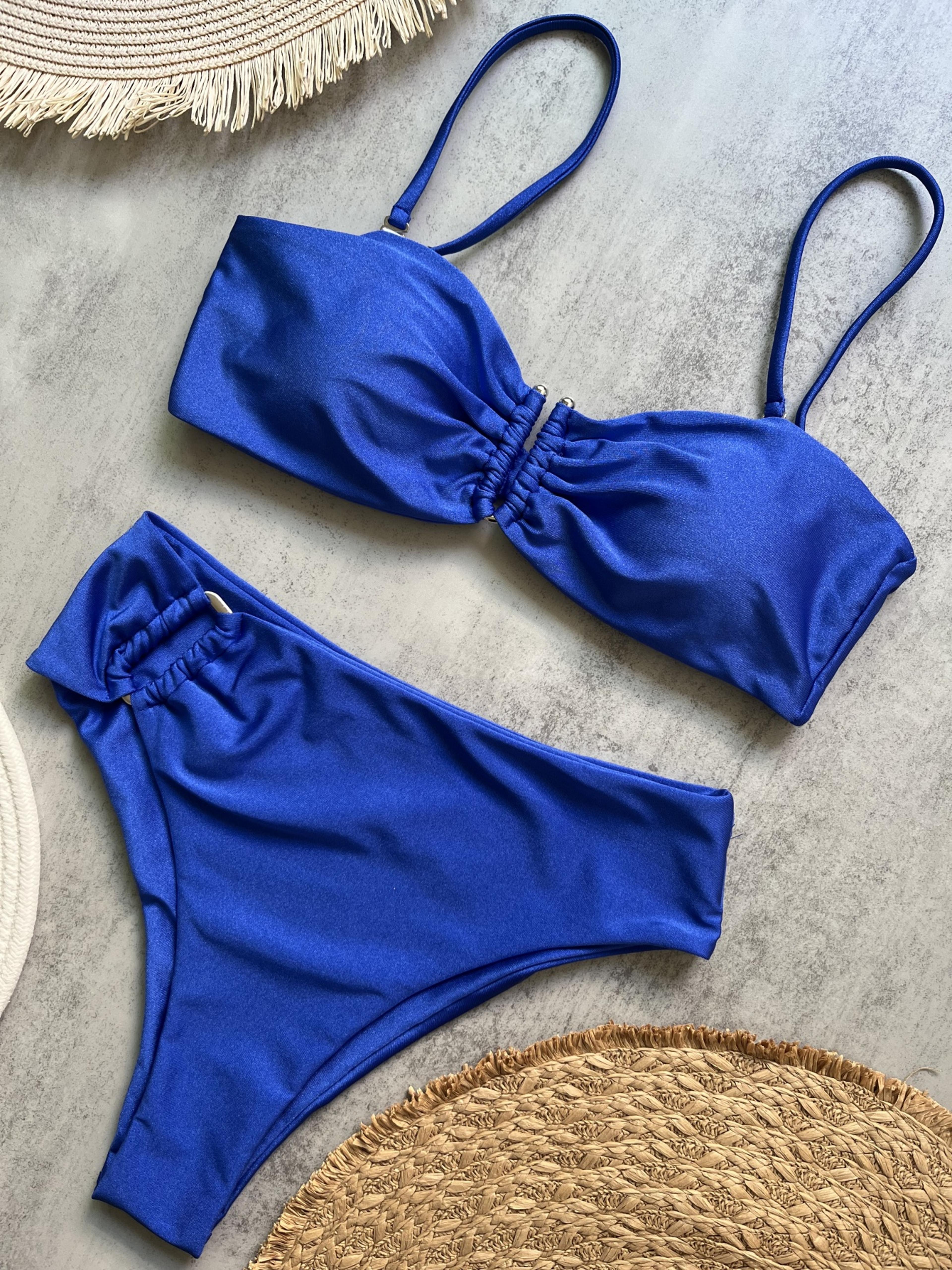 Brazilian Bikini Set Female Swimwear Solid Thong Swim Suits Beachwear For Women 9