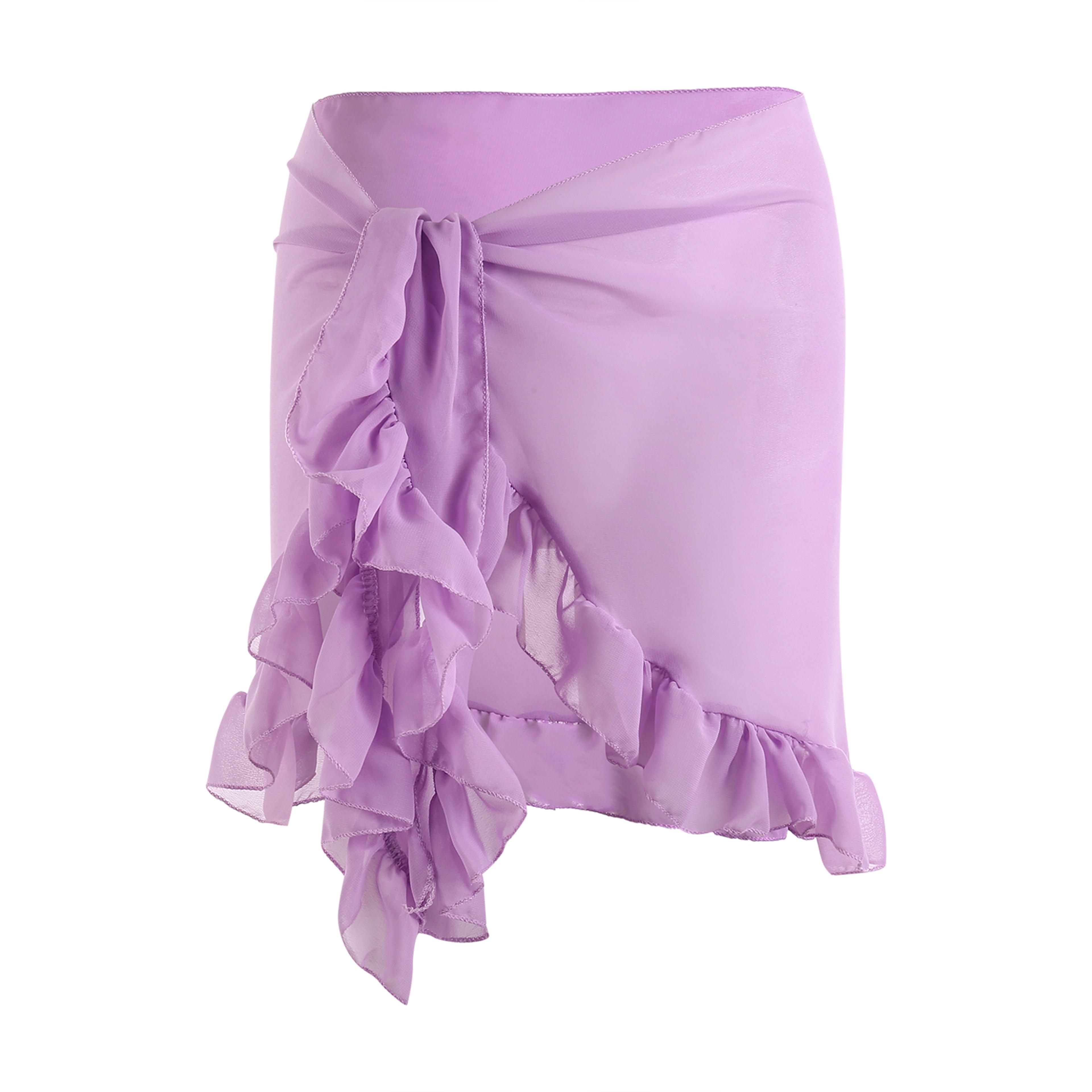 Bikini CoverUps Wrap Sarong Chiffon Swimwear Pareo Beach Skirts Kaftan 13