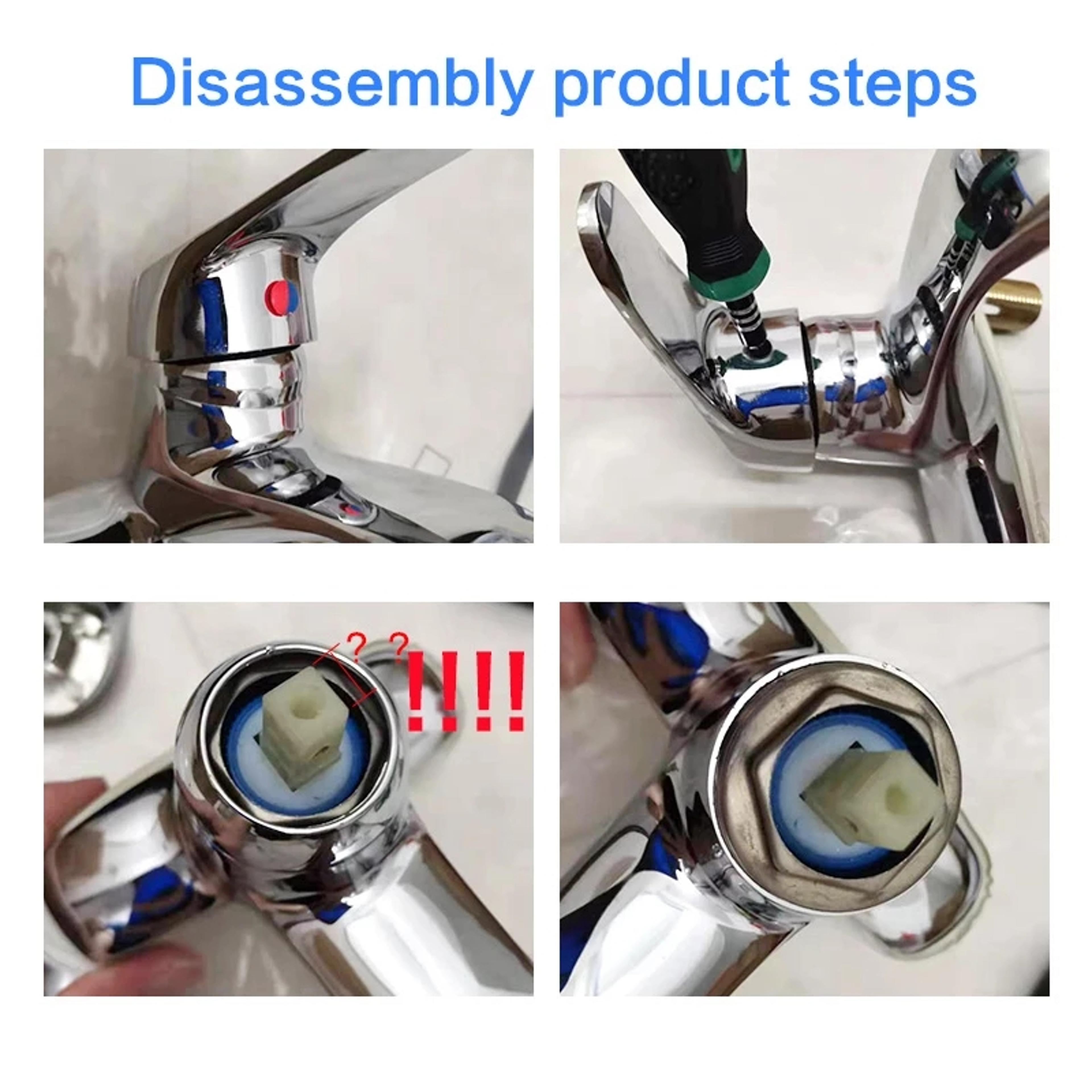 Metal Handle Bathroom Kitchen Faucet Accessories Single Handle Replacement Faucet Shower Tank Switc 3