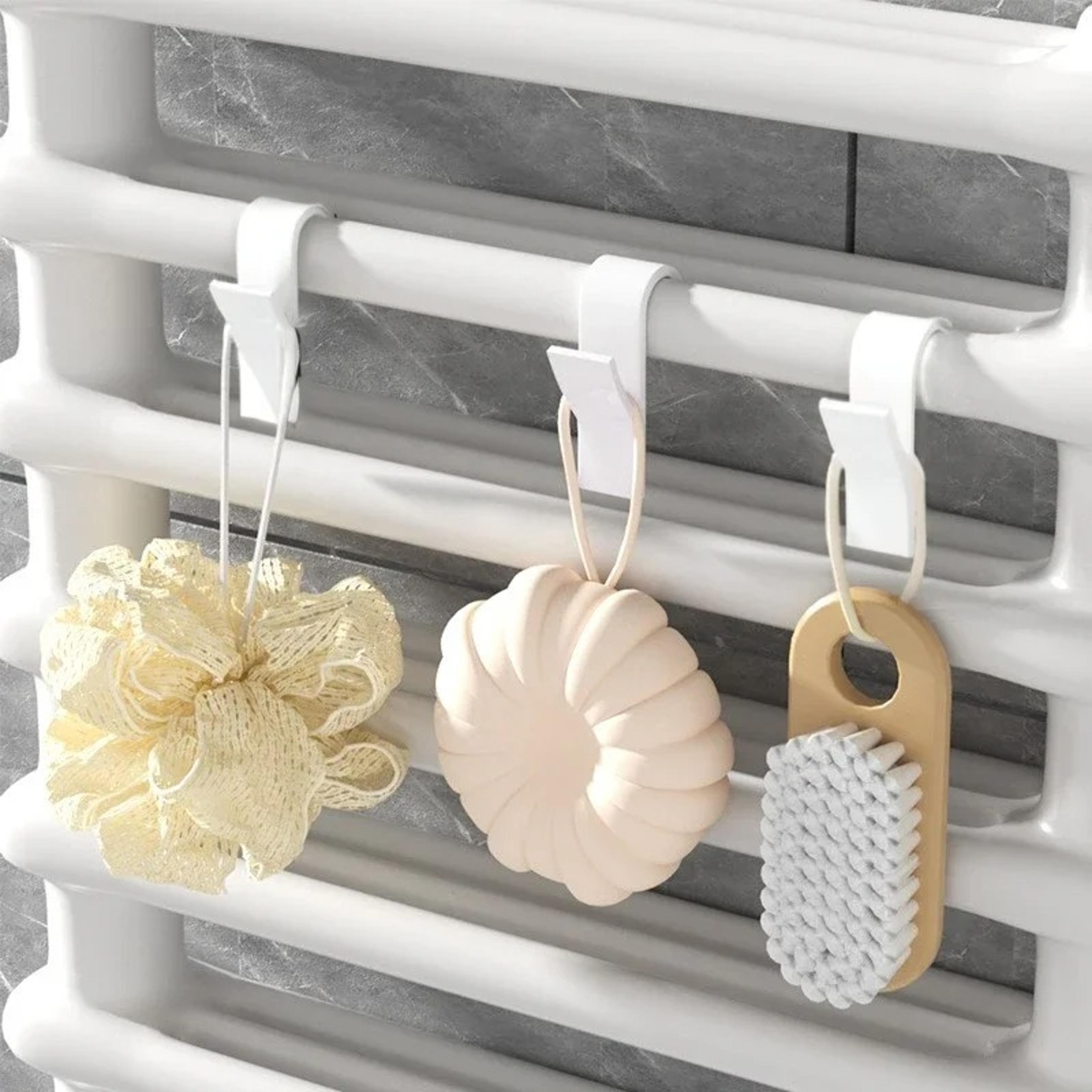 Heated Radiator Rail Holder Hanger Clothes Scarf Hanger Hooks Hooks Clips Storage Racks 2