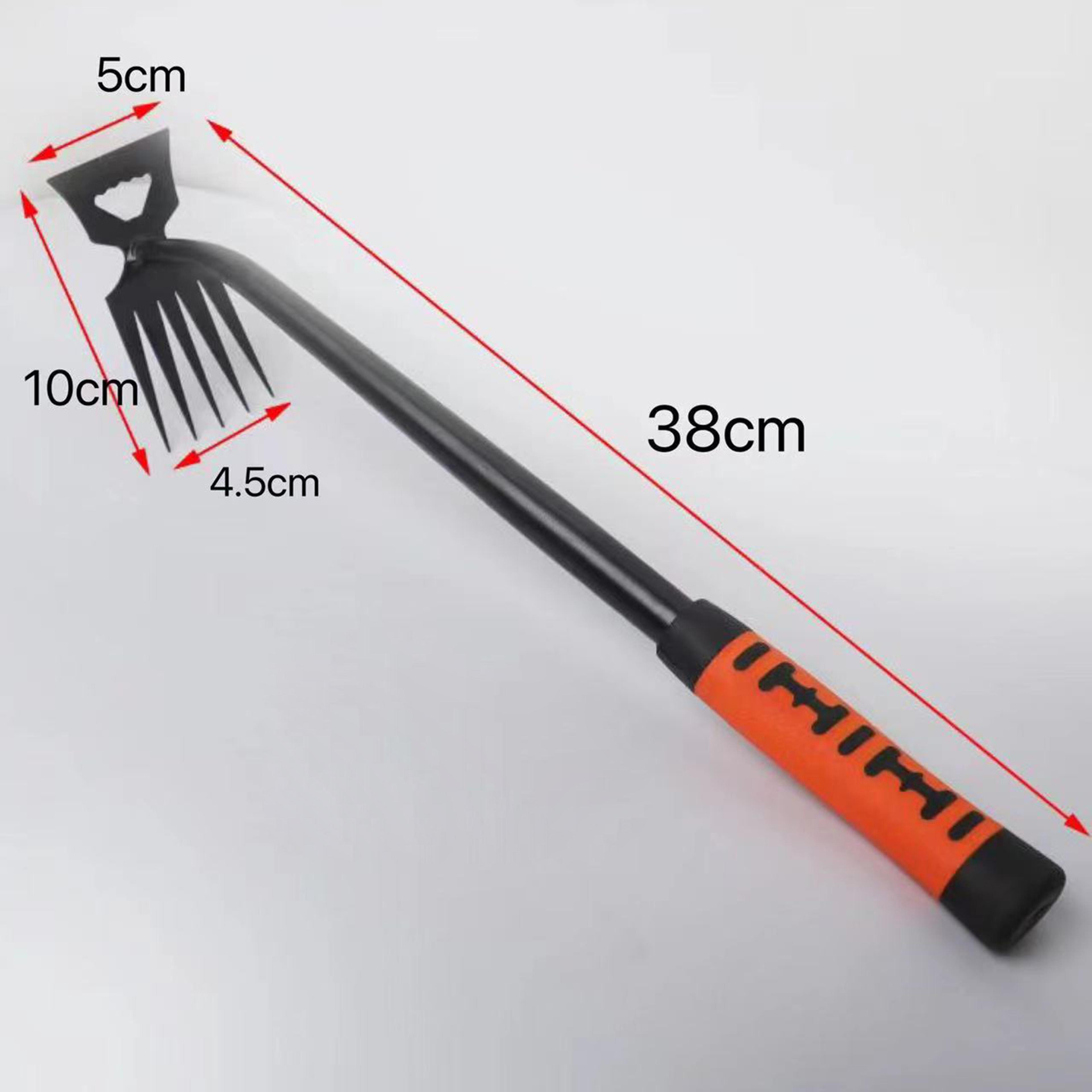 Dual Headed Stainless Steel Garden Rake Weeding Tool For Effective Gardening 5