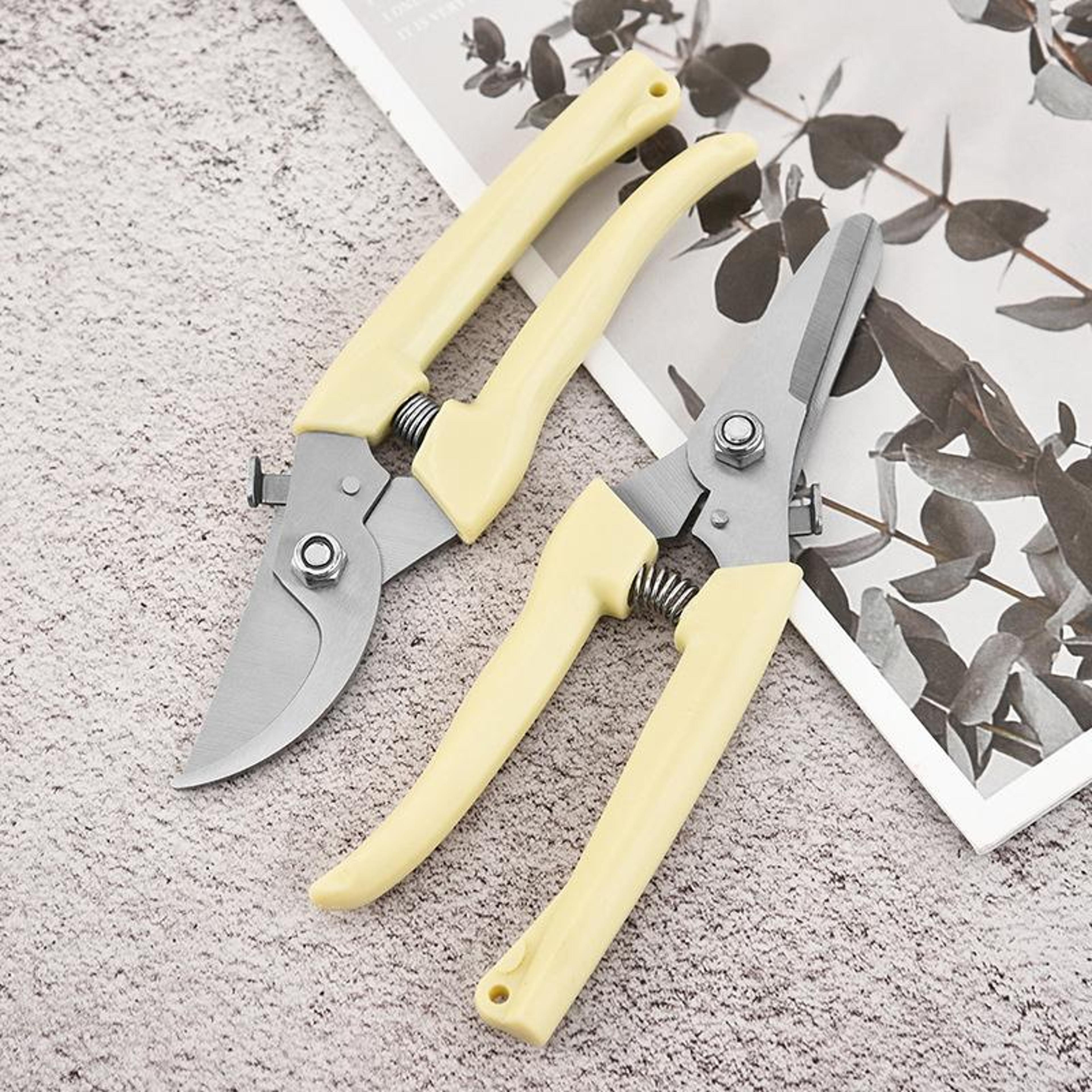 Multifunctional Pruning Scissors Cutting Flower Tree Branch Bypass Garden Pruner Hand Shear Clipper 4