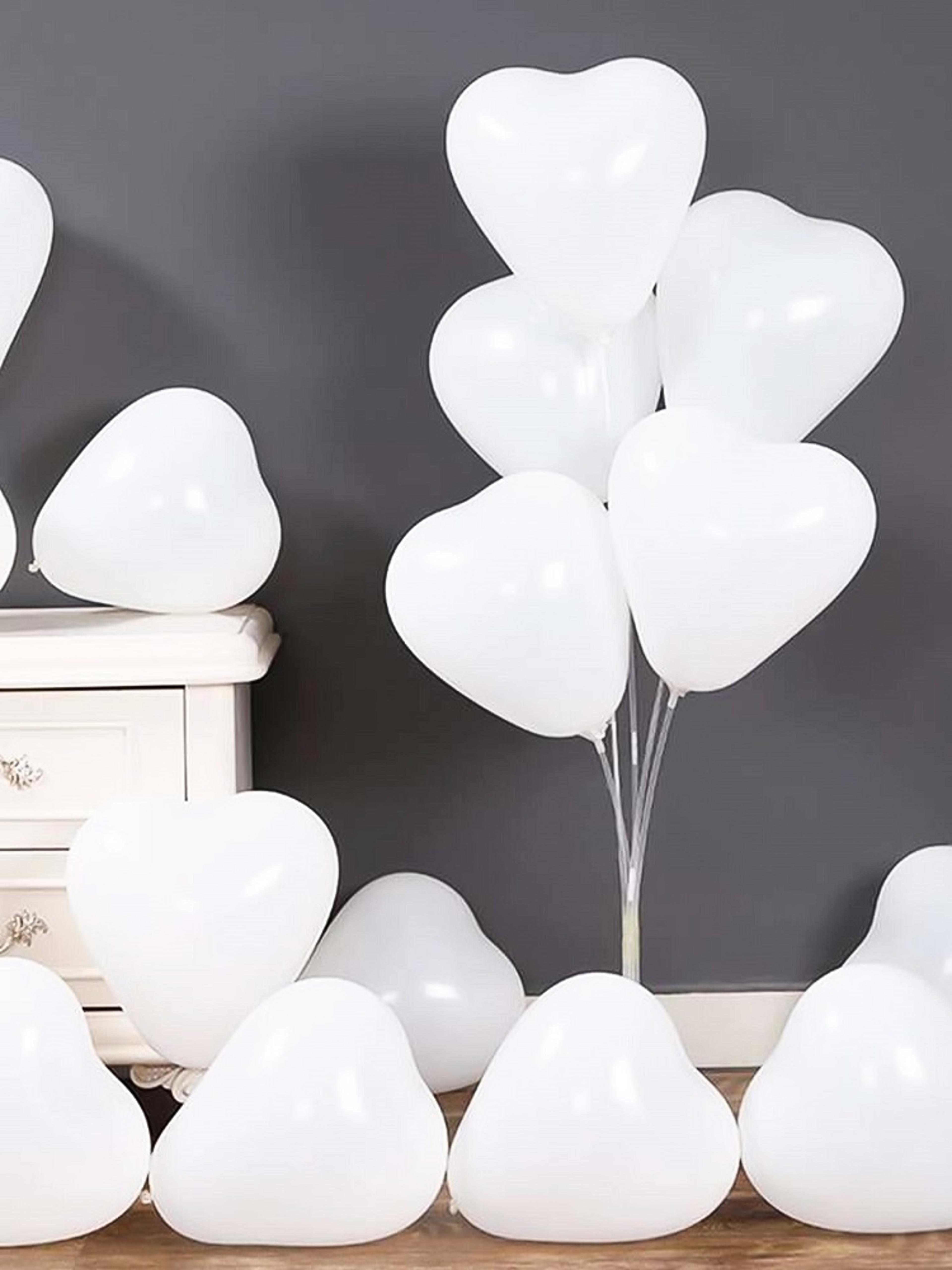 White Heart Balloons For Wedding Bridesmaids Gifts Marriage Engagement And Party Decorations 5