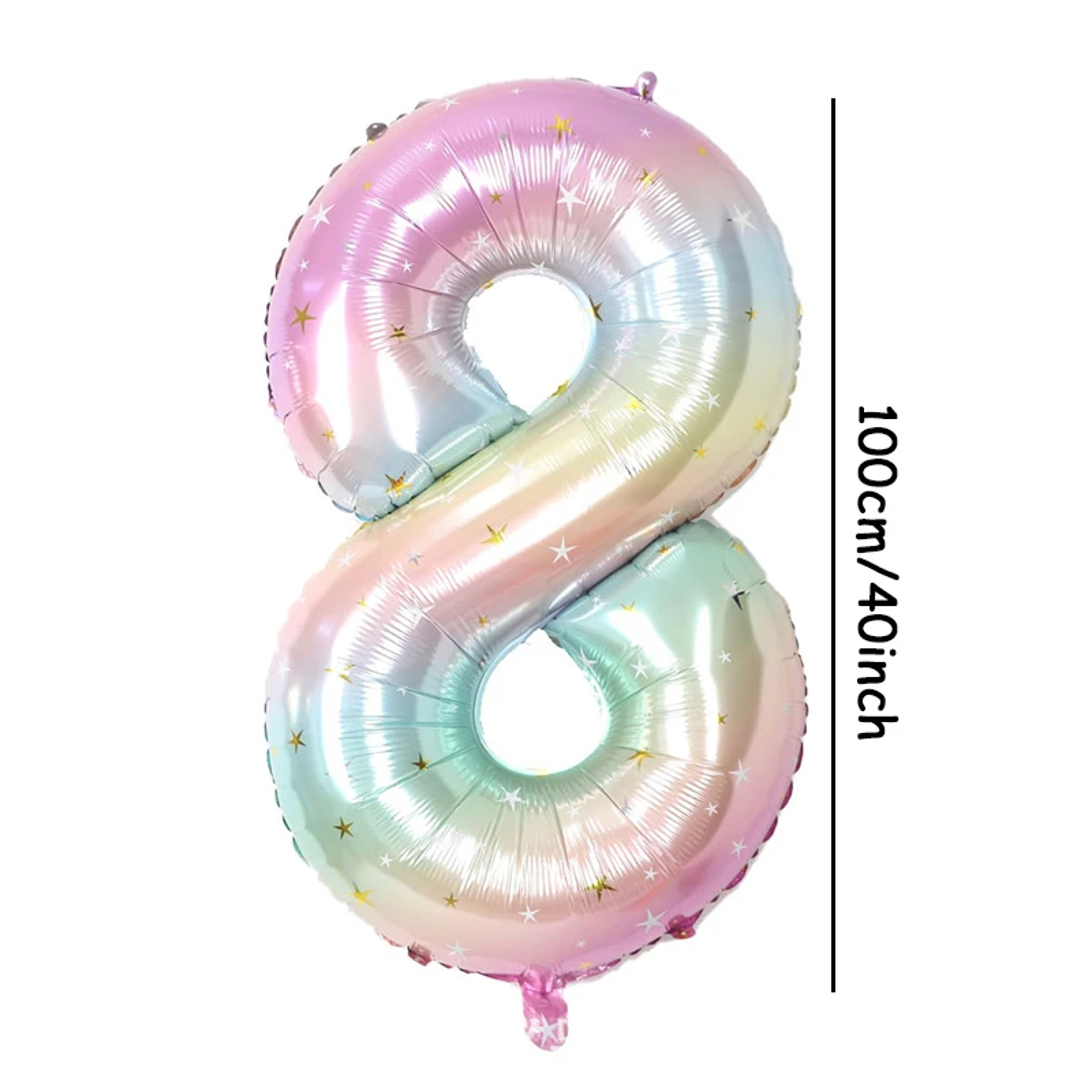 Printed Digital Foil Balloon With Stars For Birthday Anniversary Holiday Celebrations 11