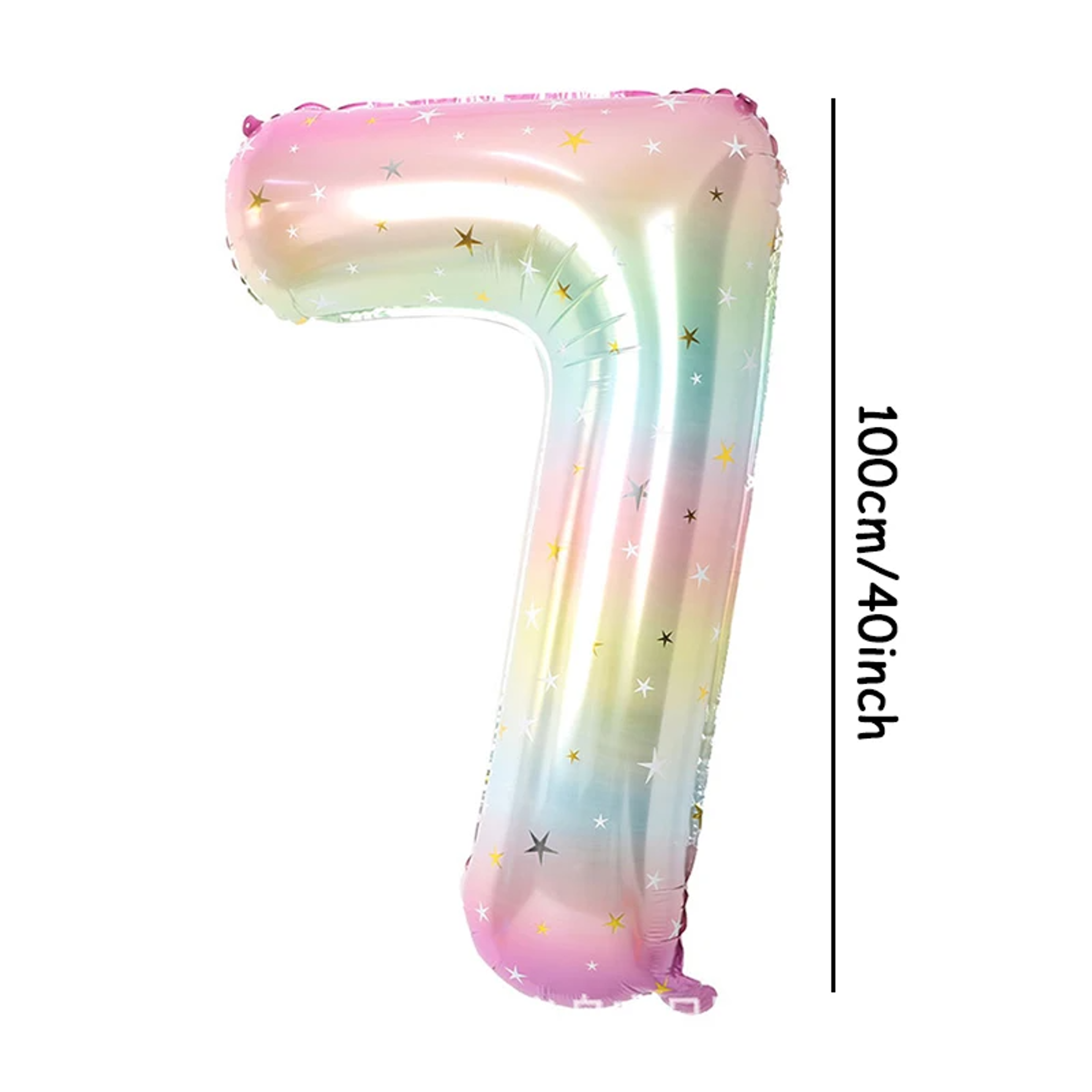 Printed Digital Foil Balloon With Stars For Birthday Anniversary Holiday Celebrations 10