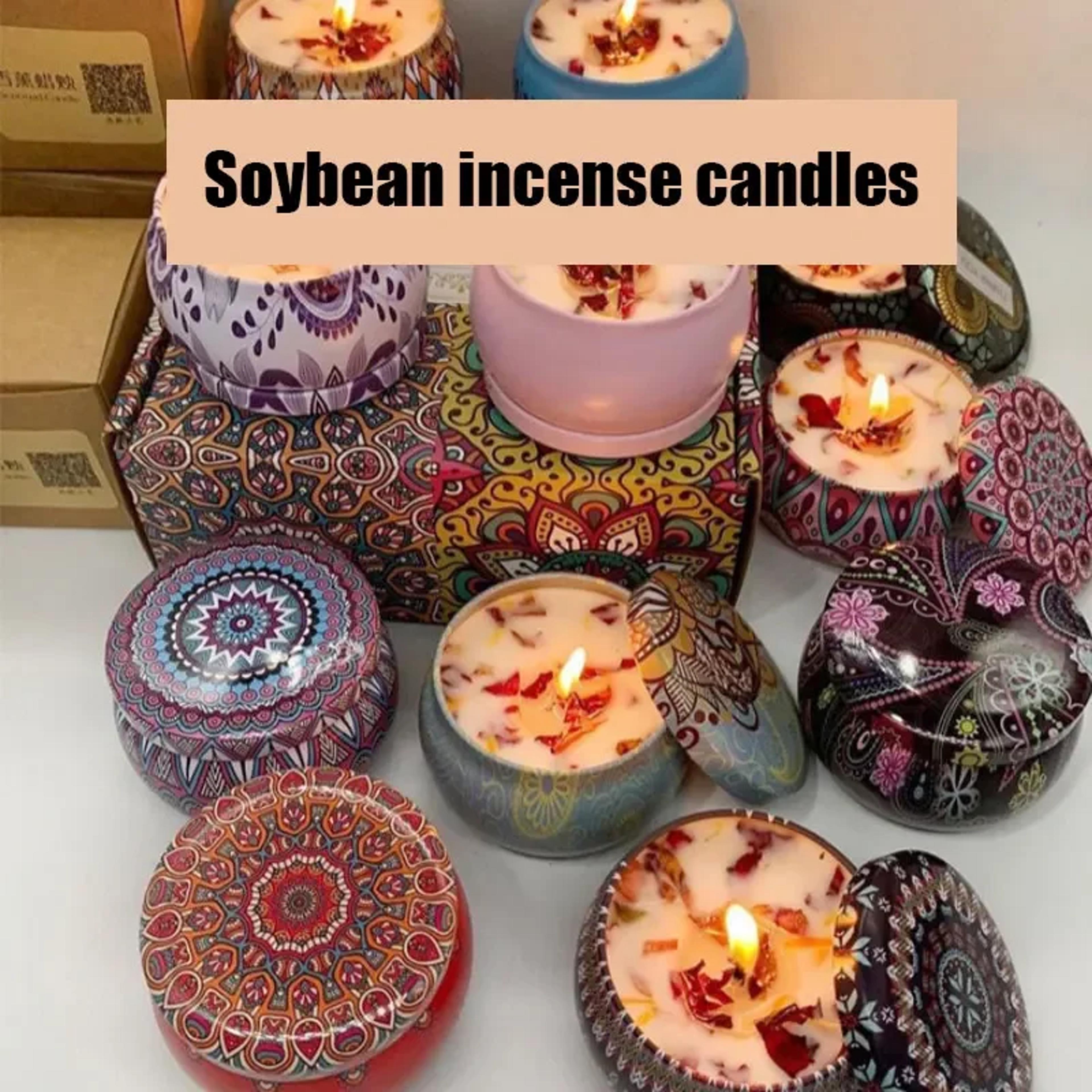 Scented Candles With Natural Dried Flowers By Gbbma For Relaxing Indoor Aromatherapy 1