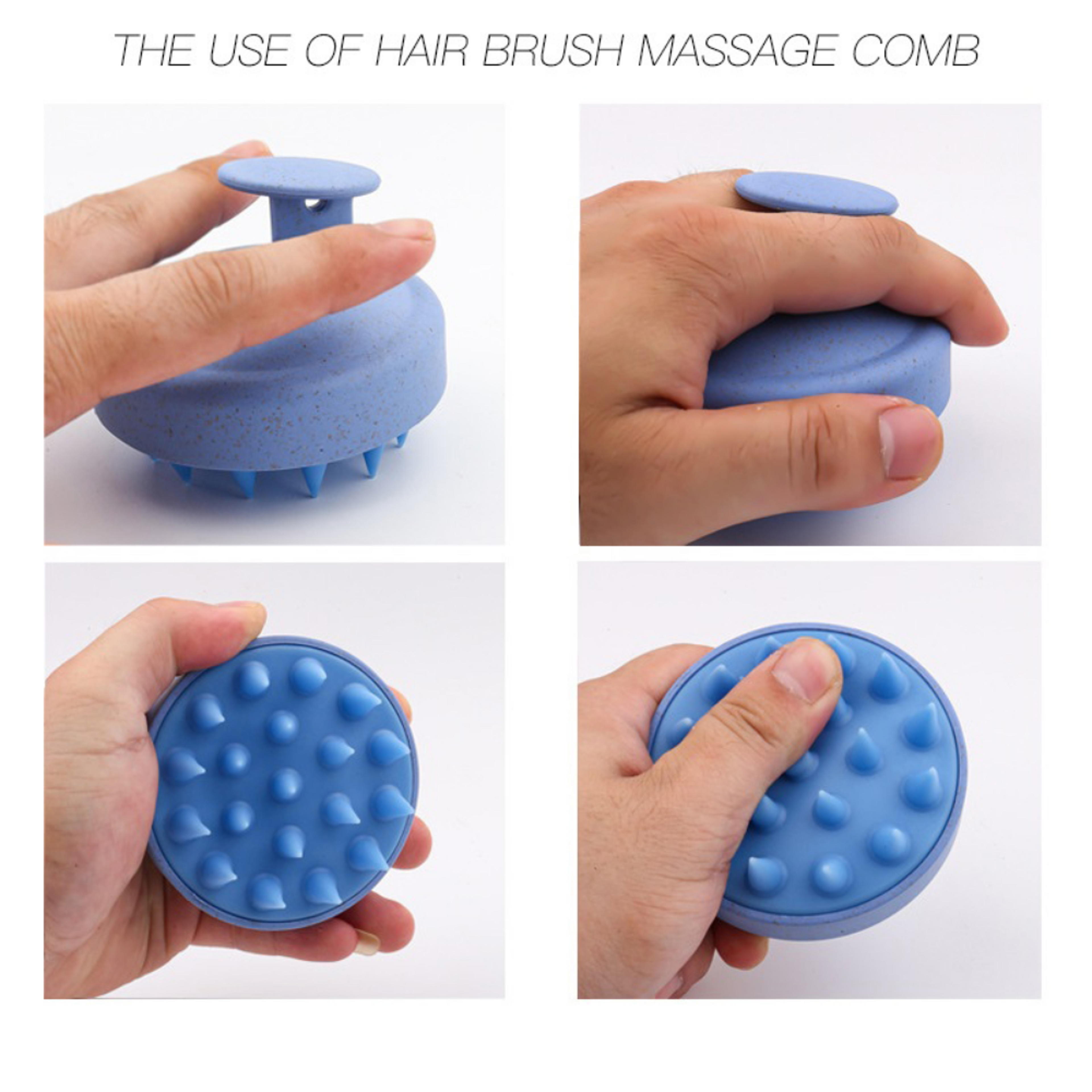 Hair Washing Comb Silicone Shampoo Brush Head Scalp Massage Comb Body Massage Brush For Bath And Sh 4