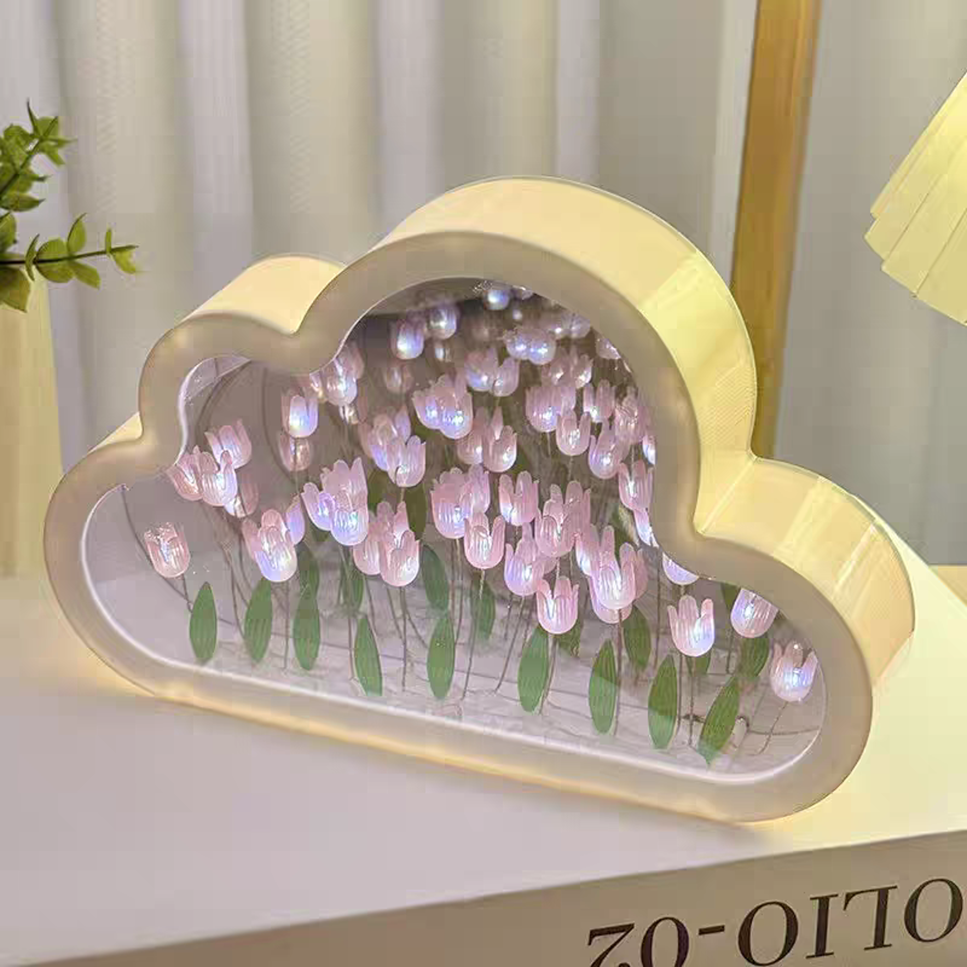 Creative Handmade Night Light Transparent Atmosphere Light Desktop Decoration Qixi Lovers Gift 5
