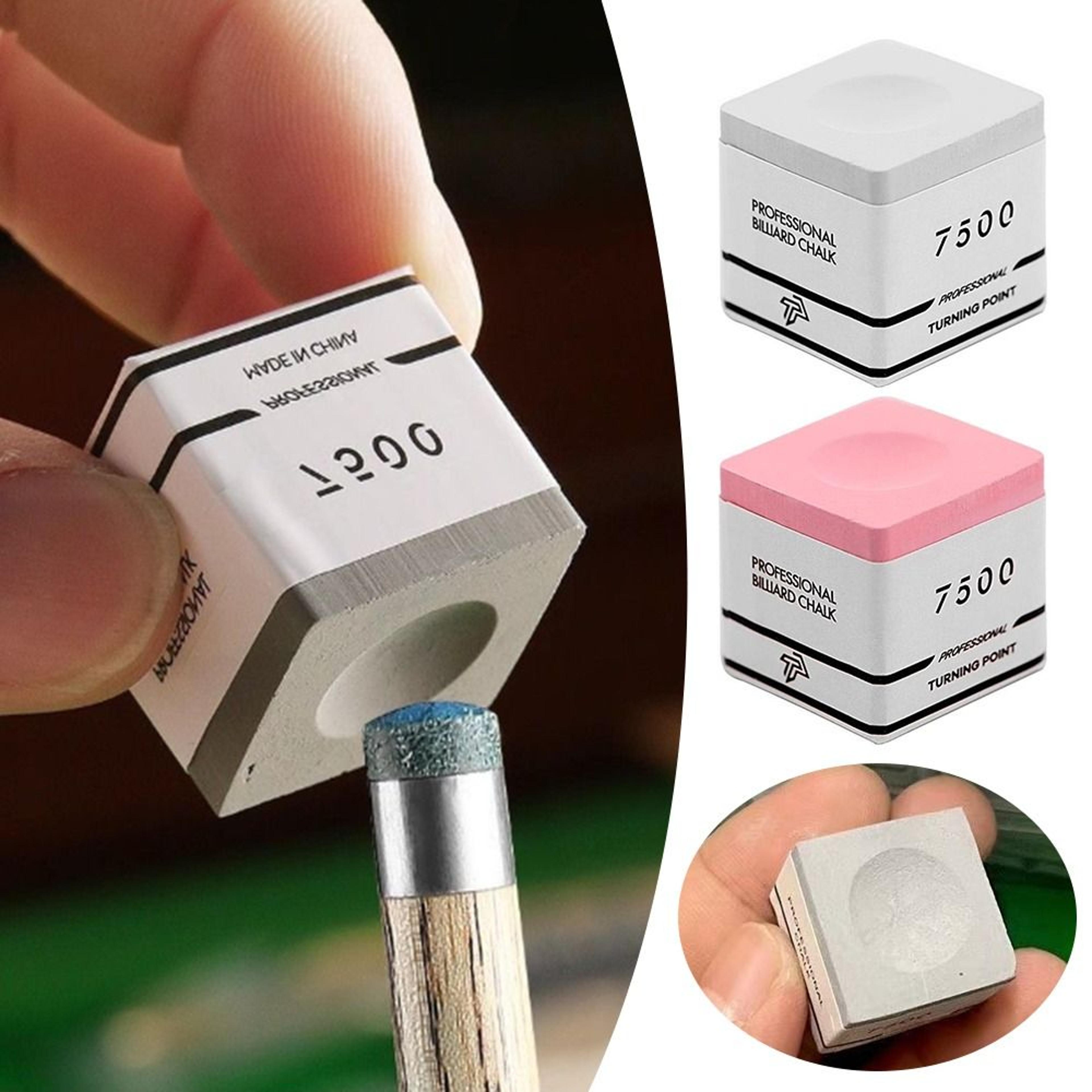 non-slip snooker billiard chalk pink/grey fine powder pool chalk accessories for professional play