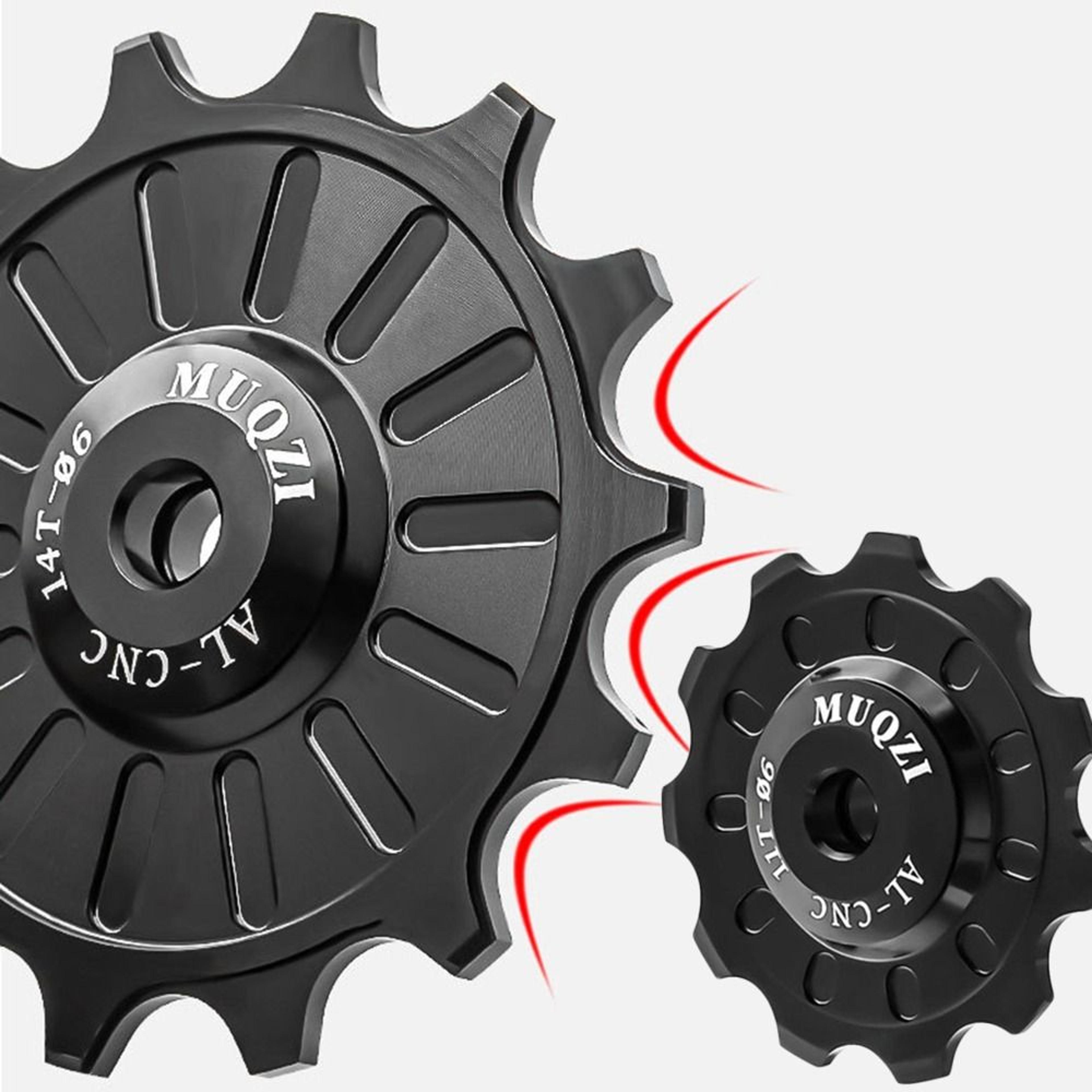 aluminum alloy speed bike rear derailleur pulley, roller idler bearing for performance cycling