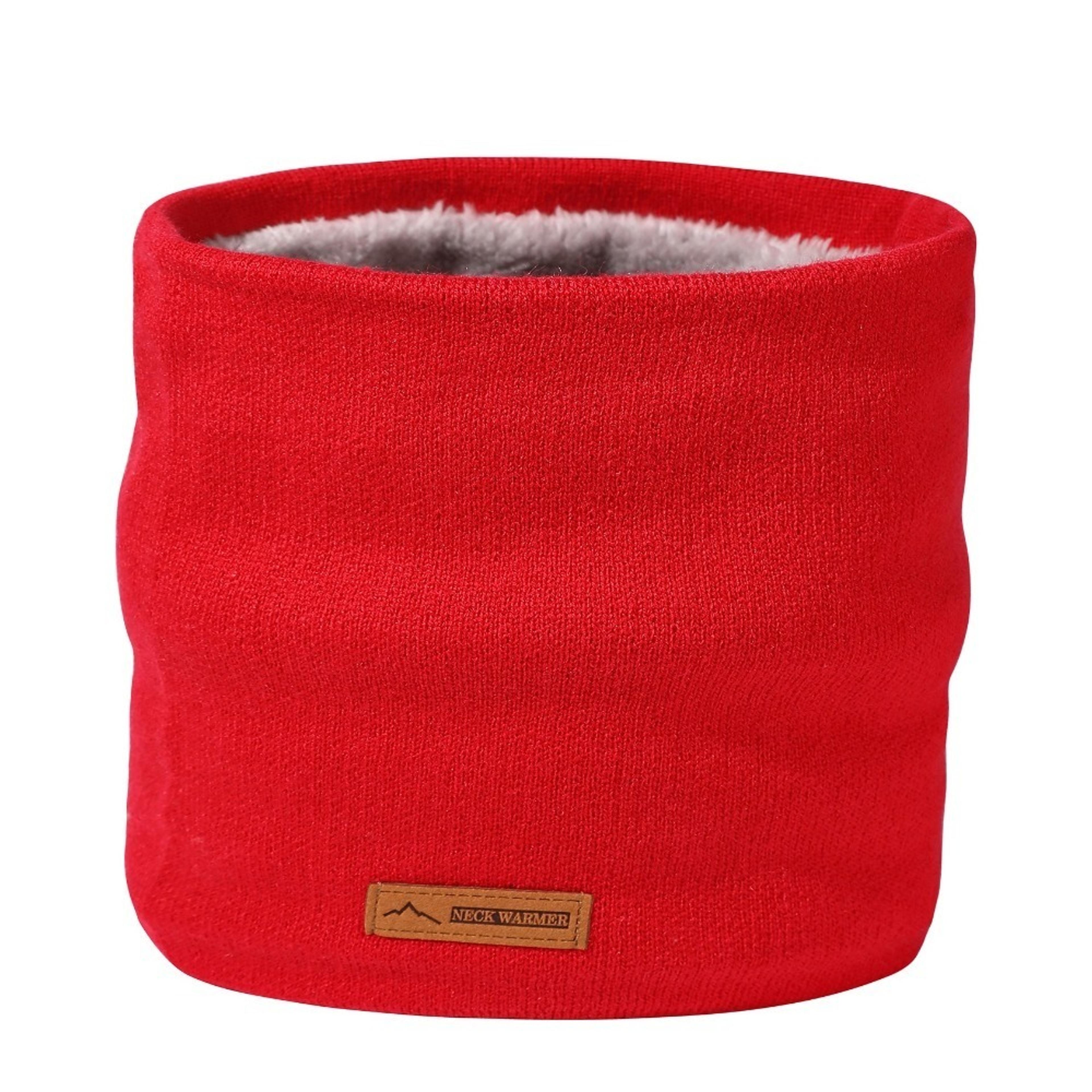 Solid Color Coral Velvet Sport Scarf Thickened Warm Neck Gaiter Plush Knitted Scarf For Winter 9