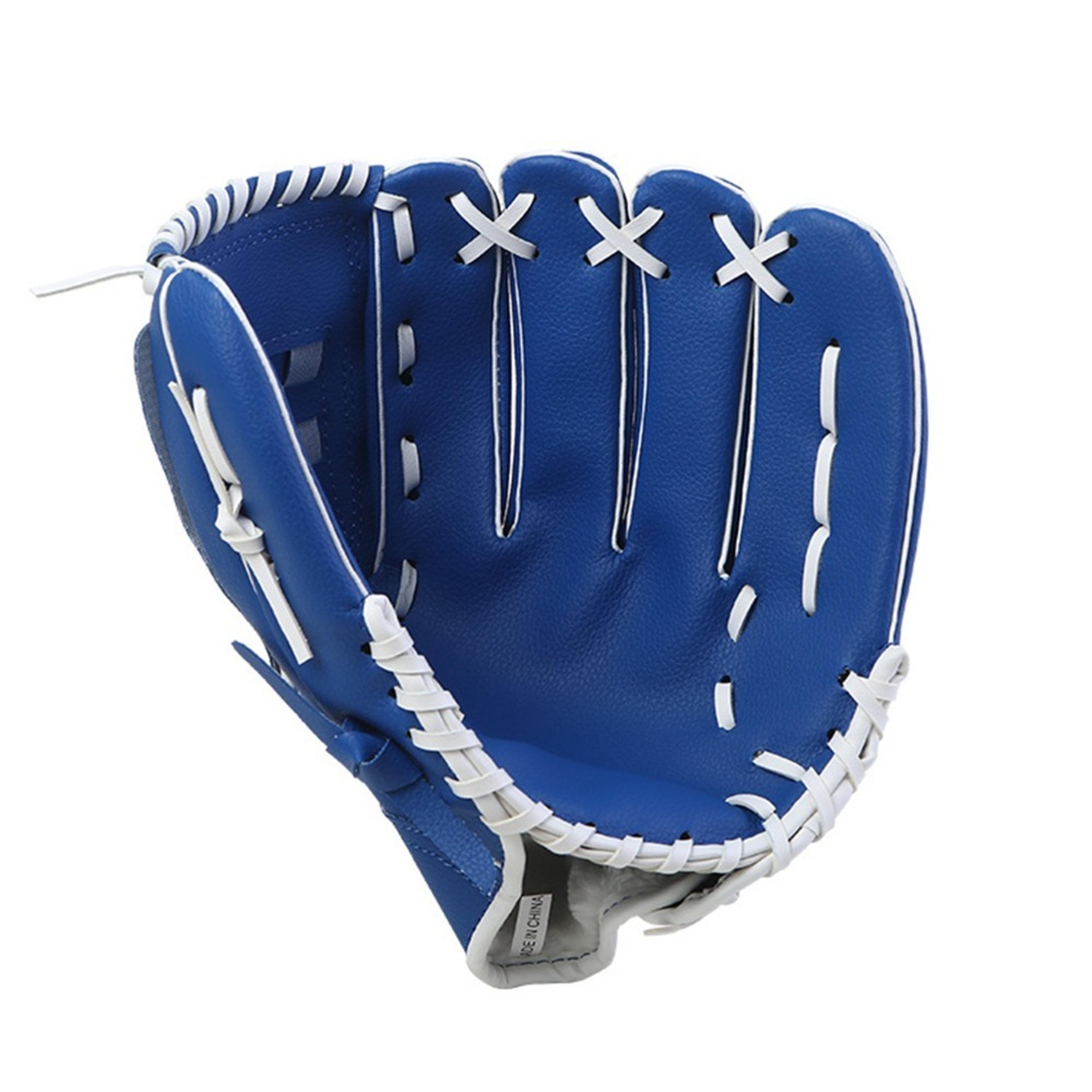Synthetic Leather Baseball Glove Blue Mitt Rose Red Brown  Black Catcher Gloves For Practice 5