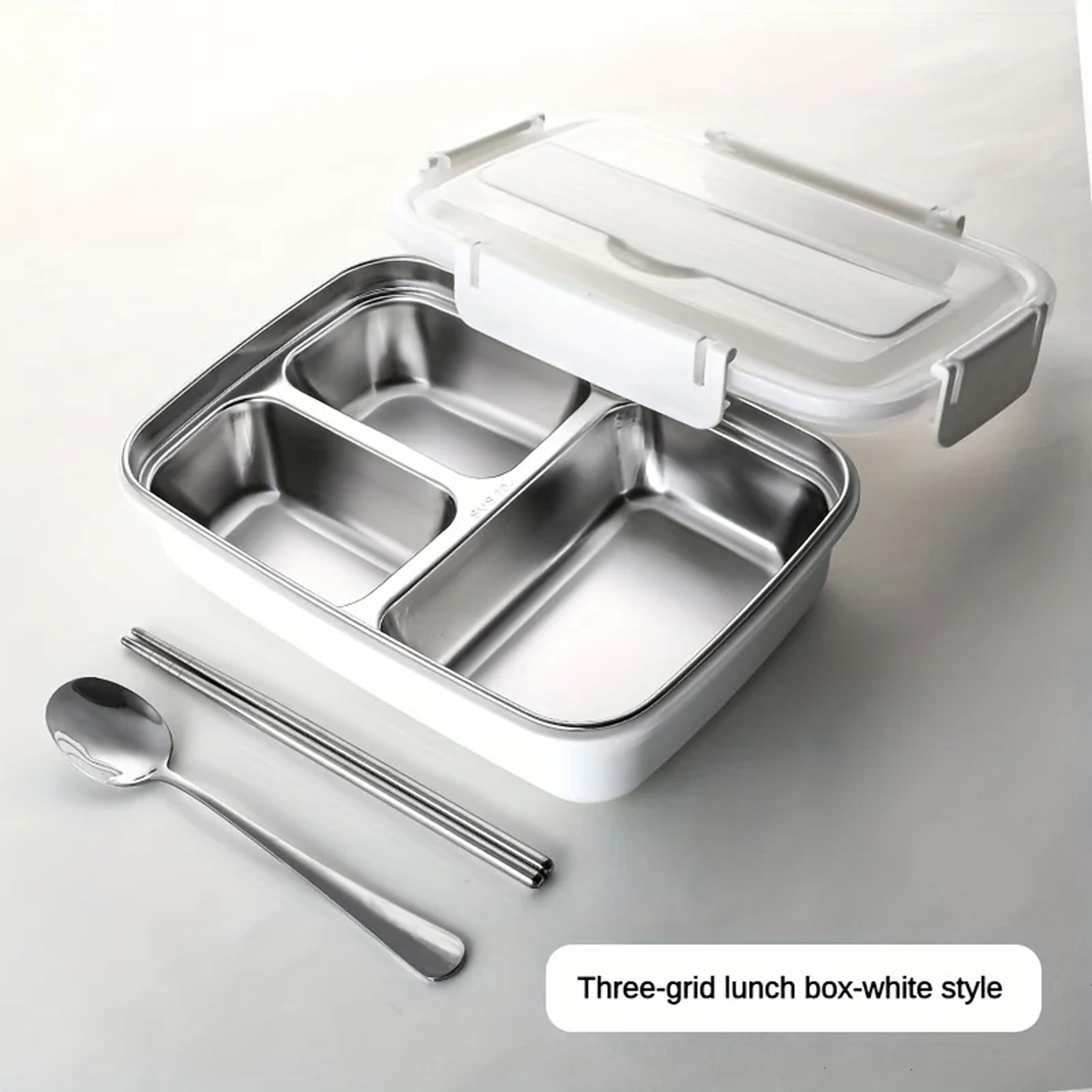 Durable LeakProof Stainless Steel Lunch Box With Compartments EasyClean Bento Container For Office  6