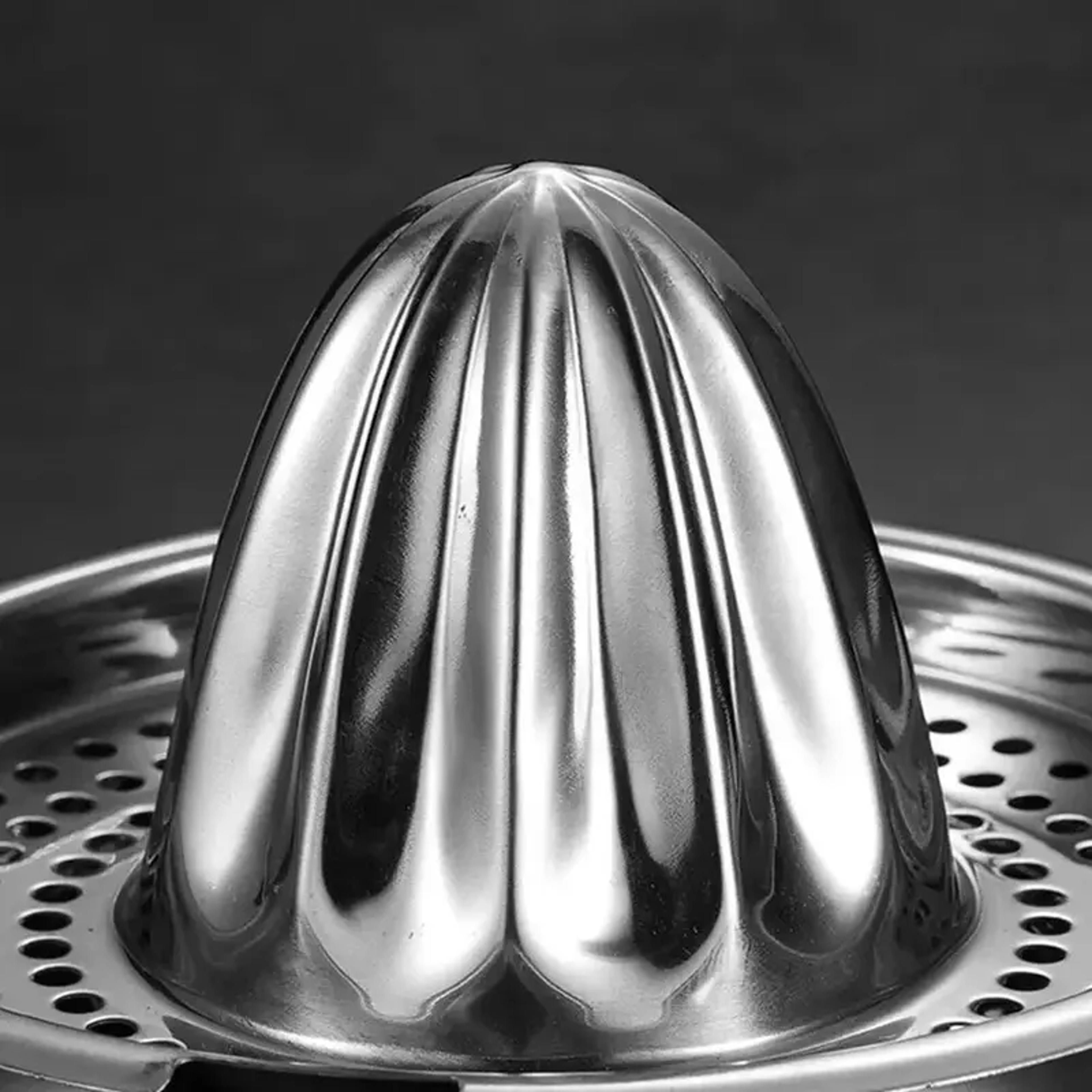 Easy To Use Stainless Steel Lemon Squeezer And Juicer Convenient For Oranges Lemons With Bowl Conta 2