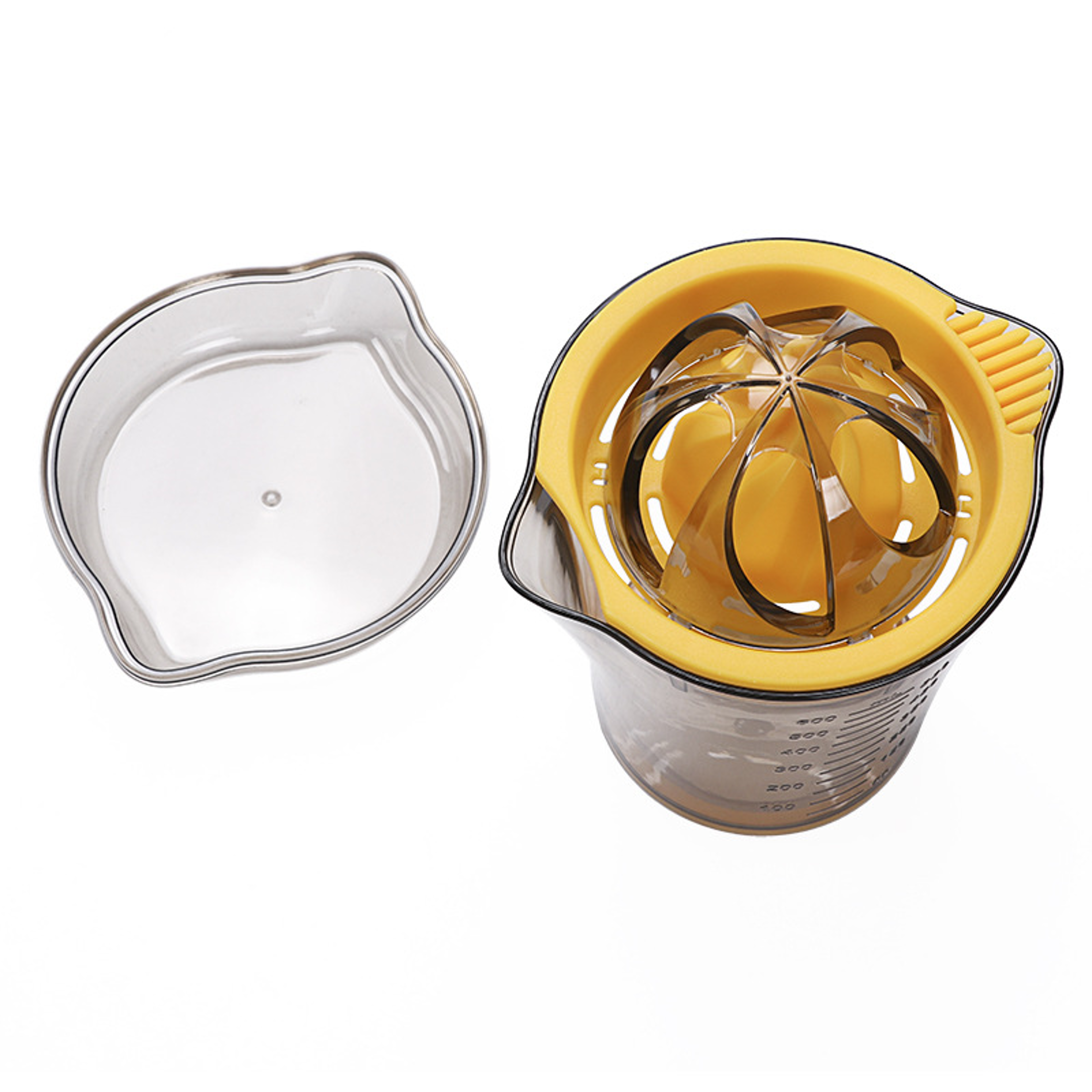 Easy To Use Stainless Steel Lemon Squeezer And Juicer Convenient For Oranges Lemons With Bowl Conta 4