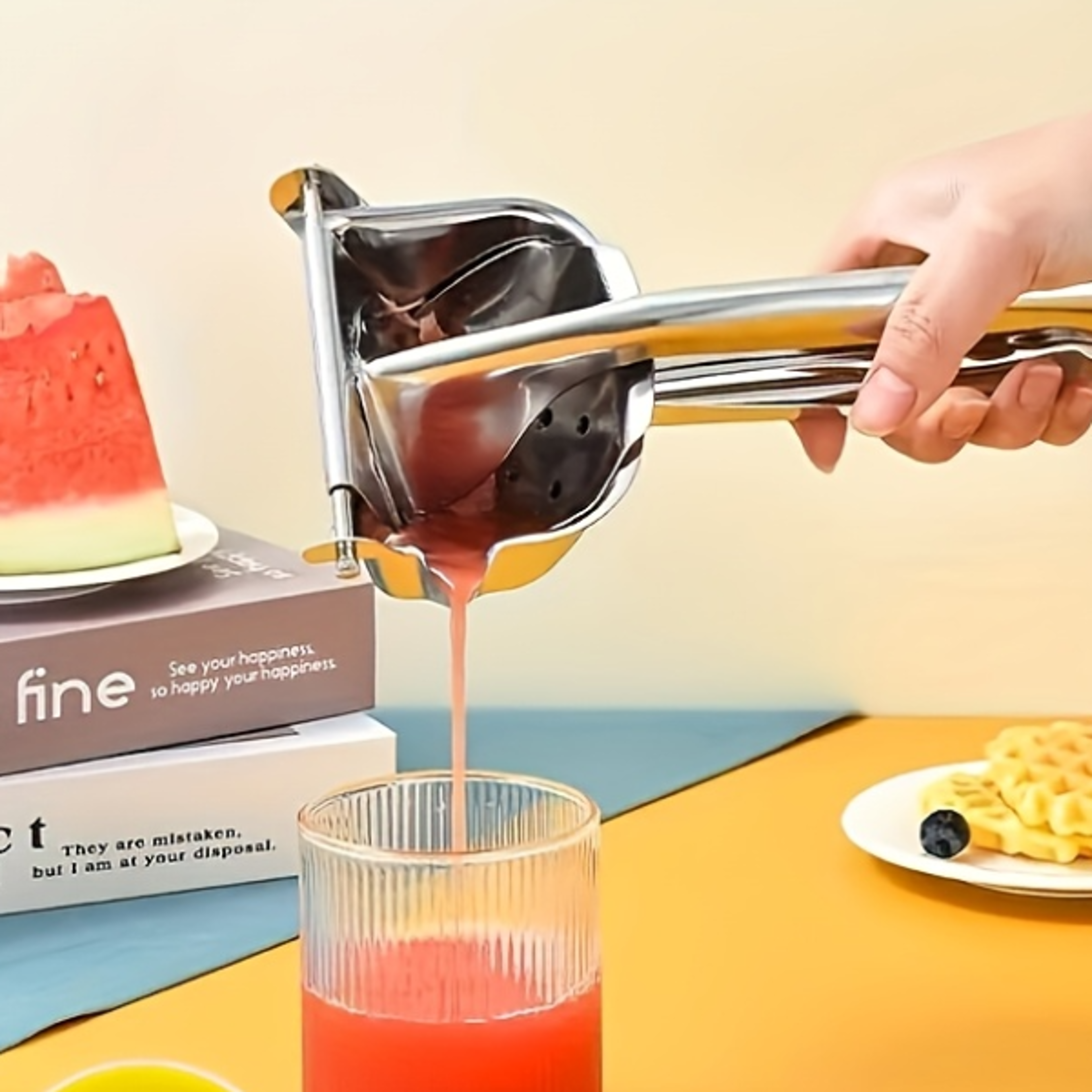 Manual Juicer 304 Stainless Steel Kitchen Utensil Household Portable Pomegranate Watermelon Juice Pr
