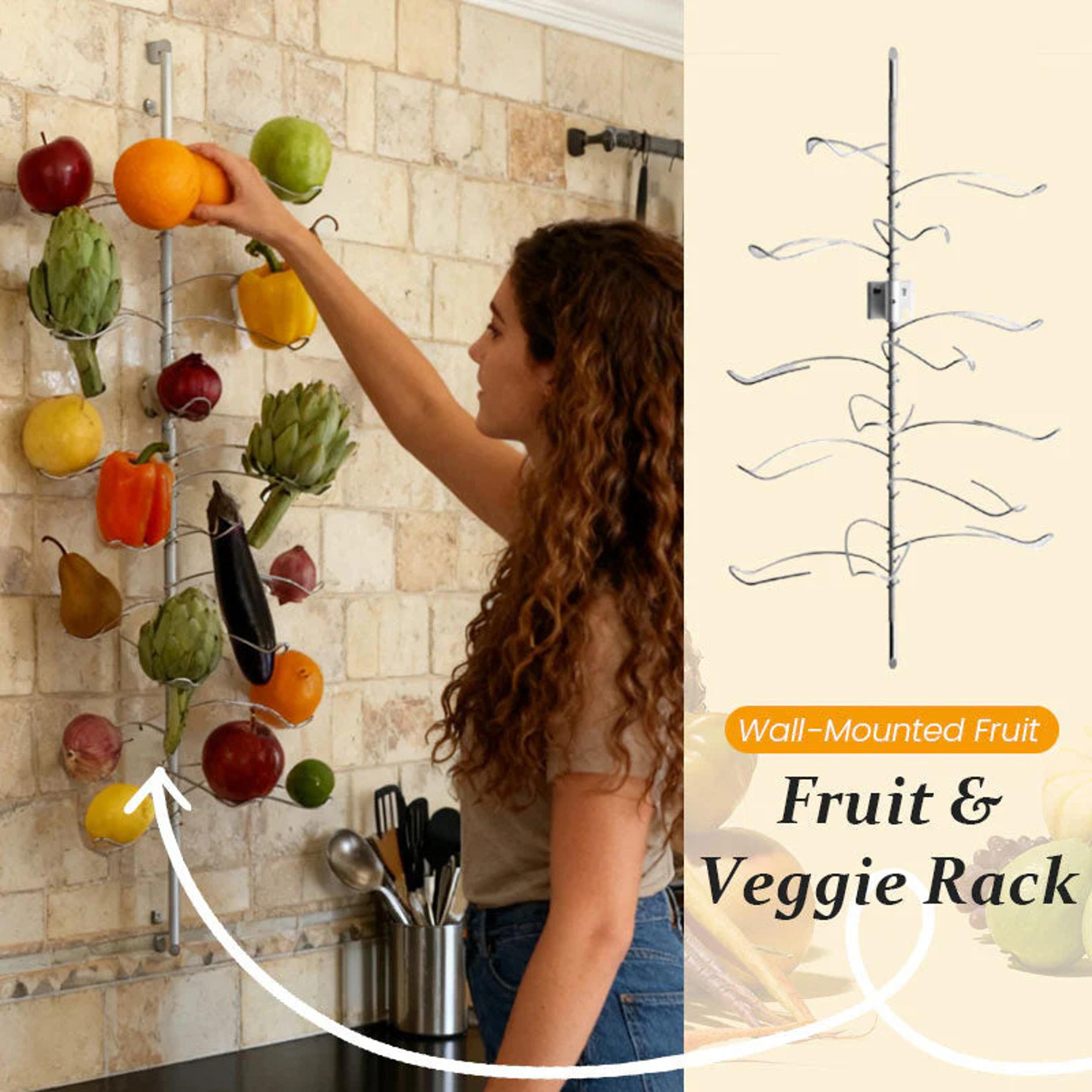 Display Fruit Display Stand Fruit And Vegetable Wall Mount Rack Creative Kitchen Utensil Household  1