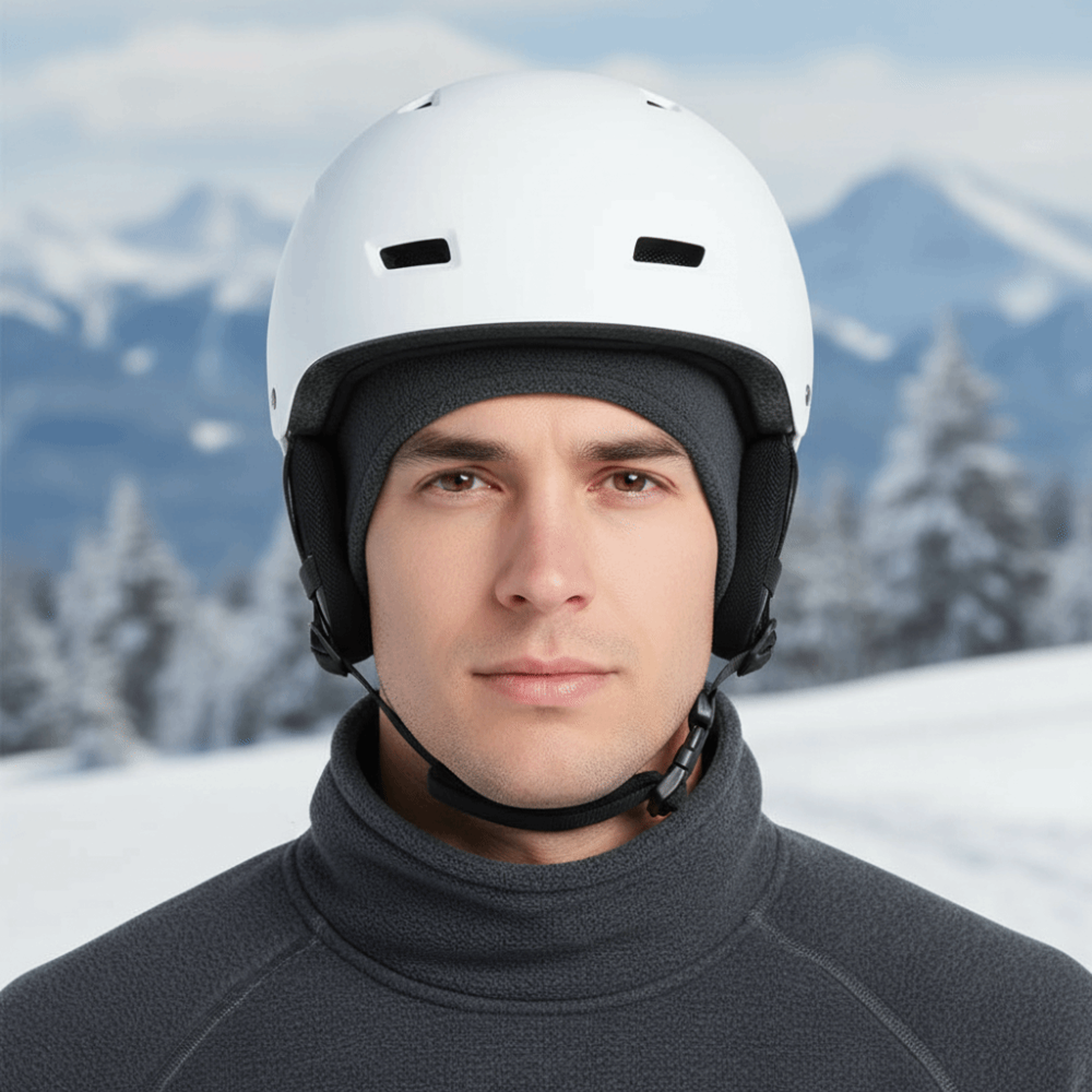 warm ski hat with windproof fleece, thermal cycling and camping cap, ear warmer for men and women