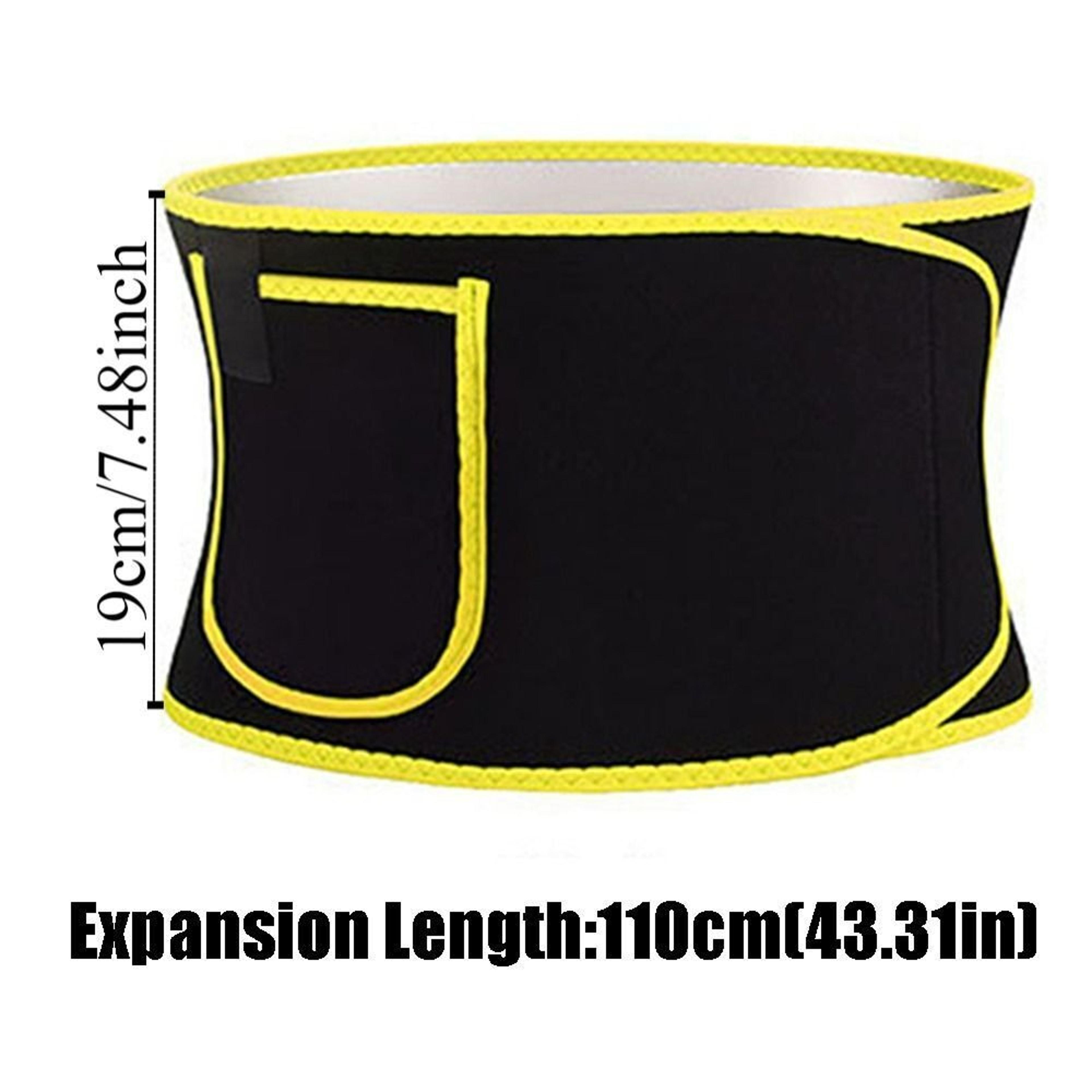 Elastic Fat Burning Waist Belt New Silver Ion Slimming Sweat Tummy Trimmer For Men And Women Adjust 5