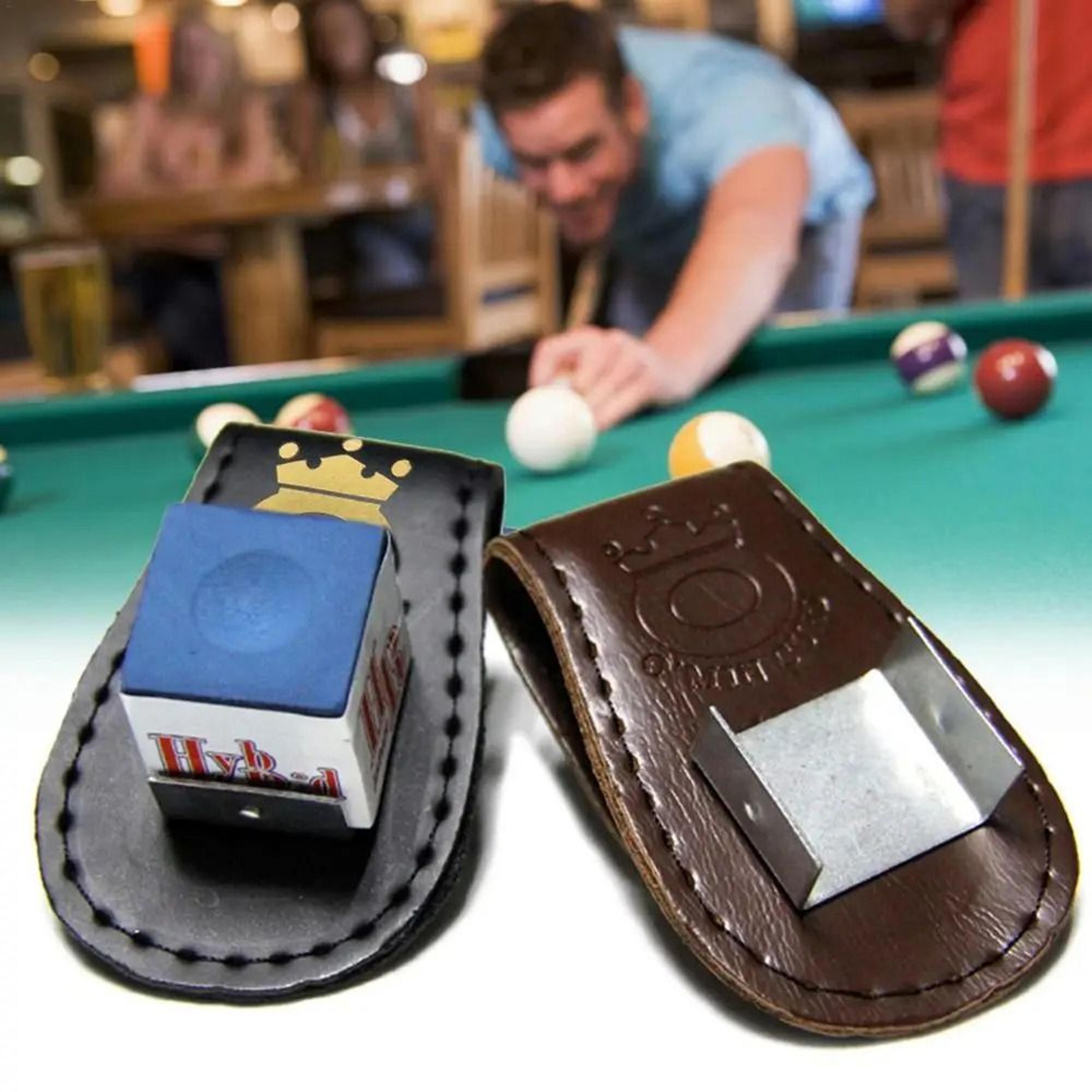 New Billiard Cue Holder Bag With Hook Portable Chalk Holder Pool Cue Supplies 3