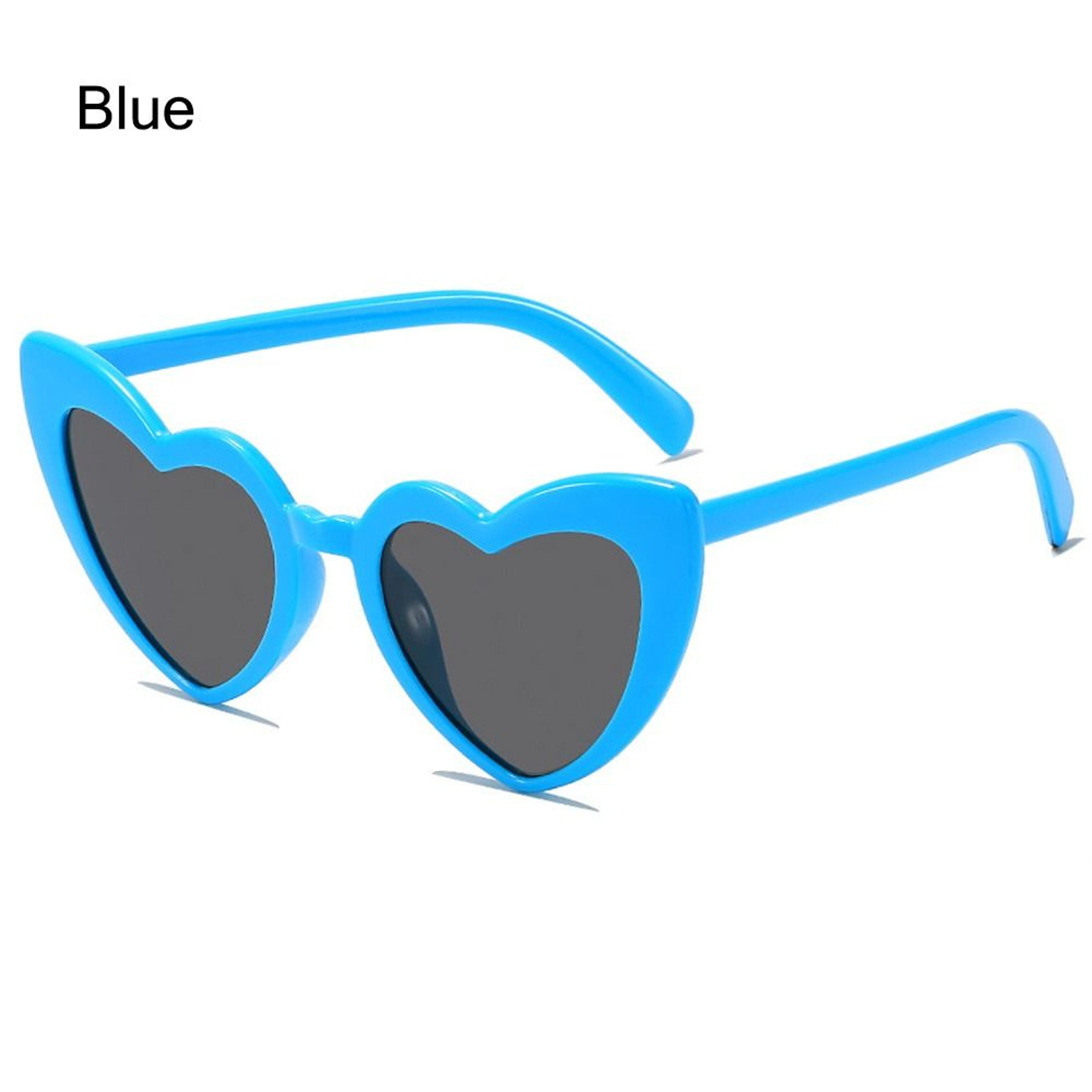 Vintage HeartShaped Sunglasses UV Protection Pink Fashion Cycling Goggles Irregular Street Shades 16